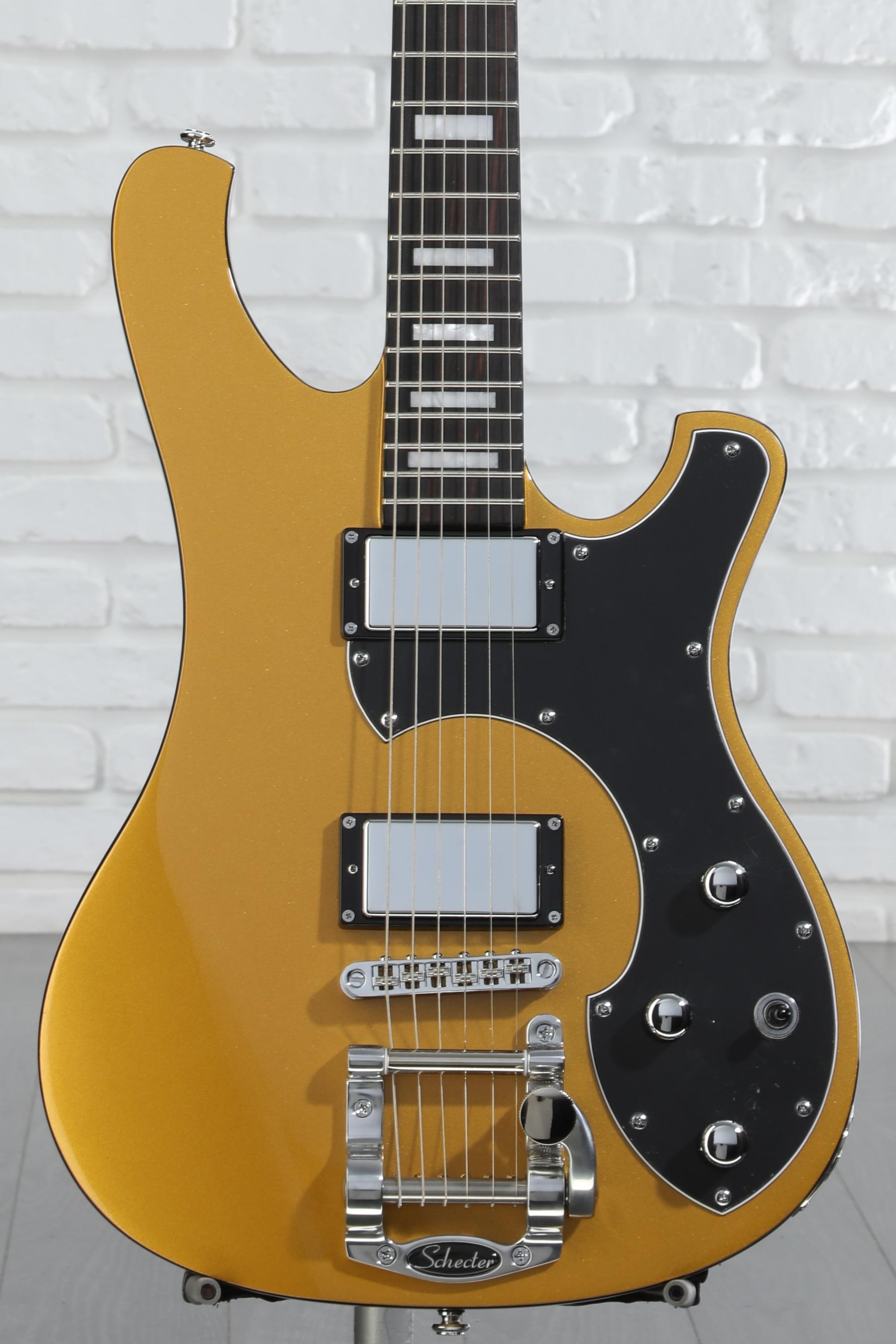 Schecter Stargazer 6 Vibrato Electric Guitar - Metallic Gold