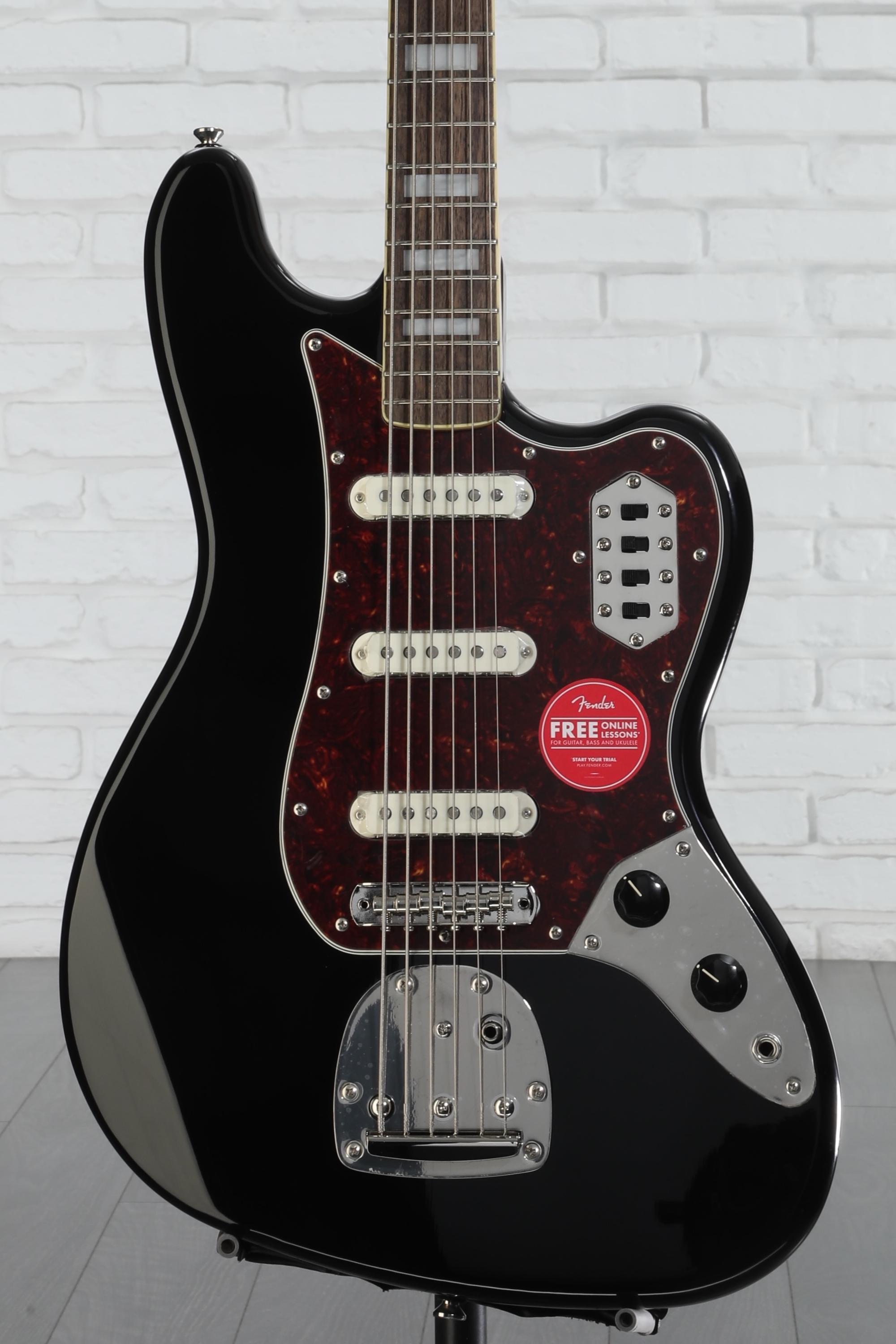 Squier Classic Vibe Bass VI Guitar - Black Reviews | Sweetwater