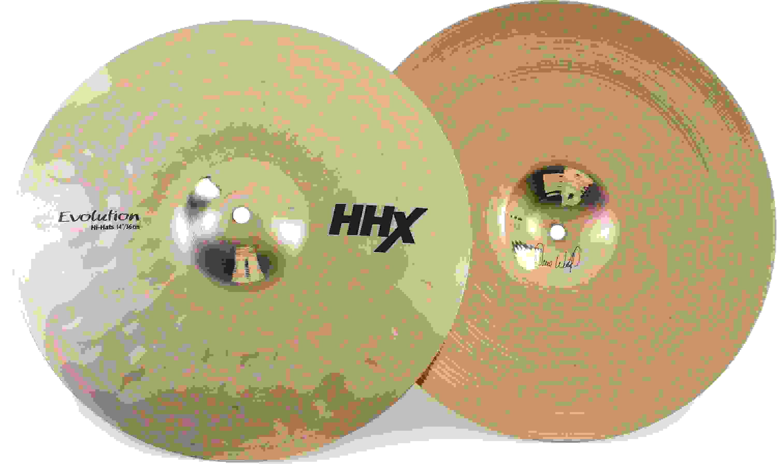 Sabian 14 inch HHX Evolution Hi-hat Cymbals - Brilliant Finish