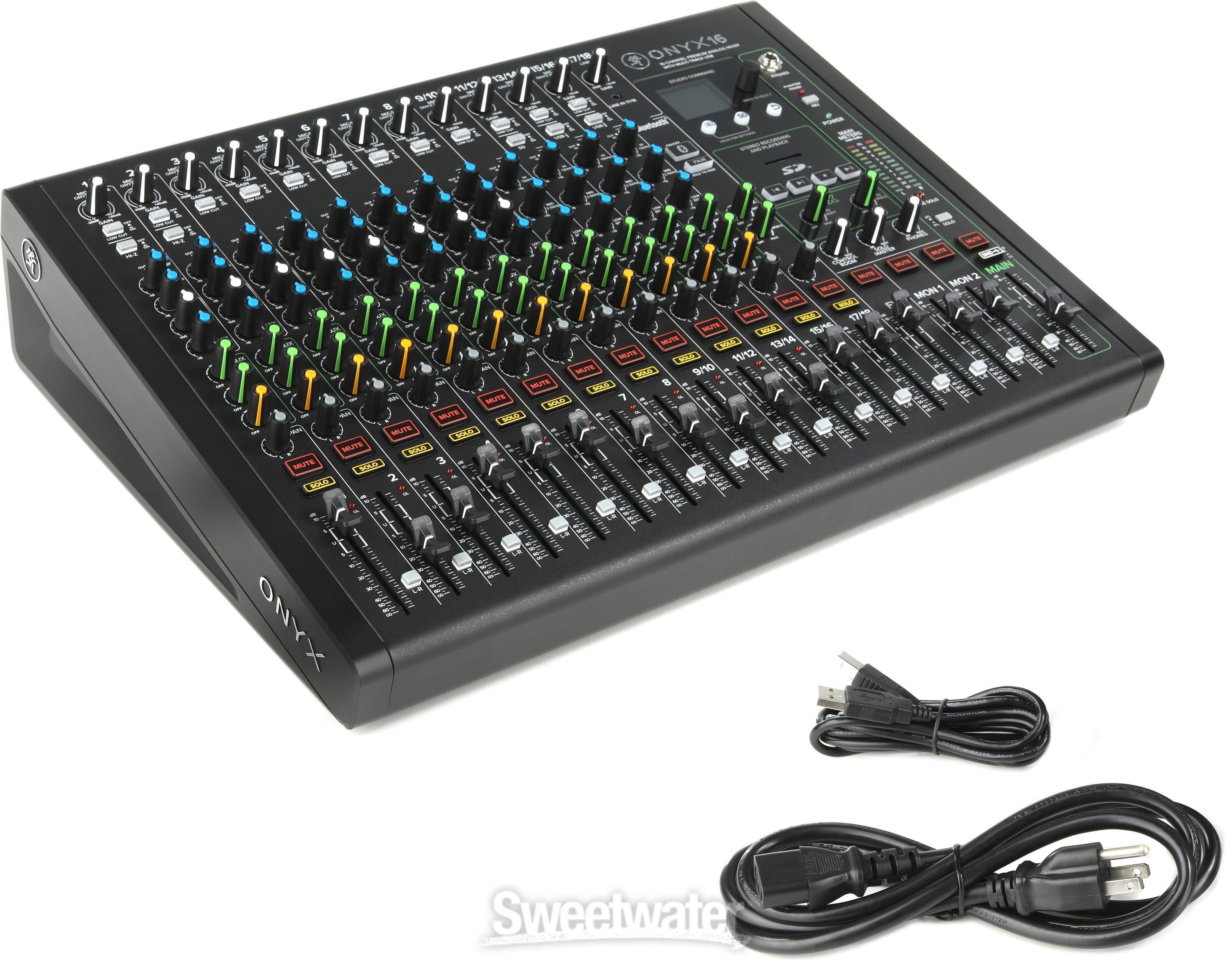 Mackie Onyx16 16-channel Analog Mixer with Multi-track USB