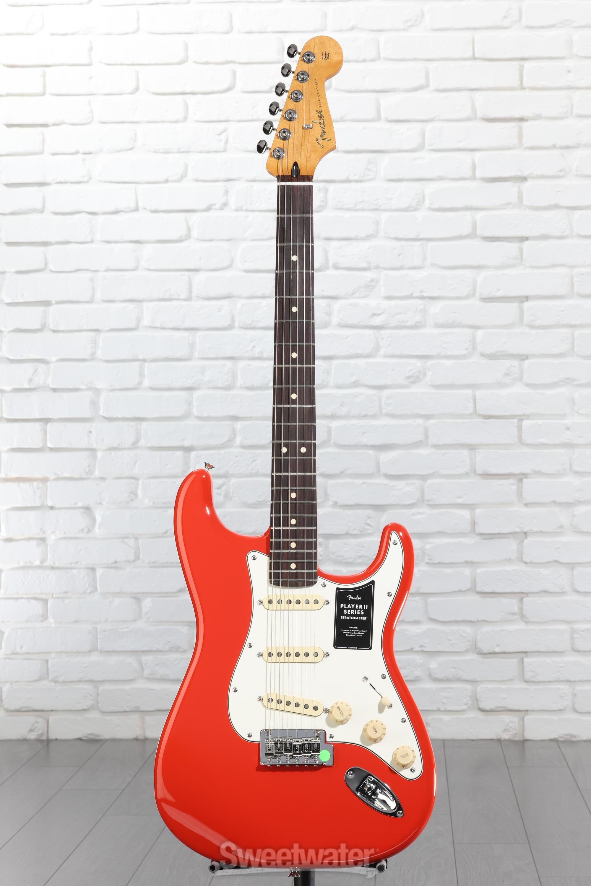 Fender Player II Stratocaster Electric Guitar - Coral Red with