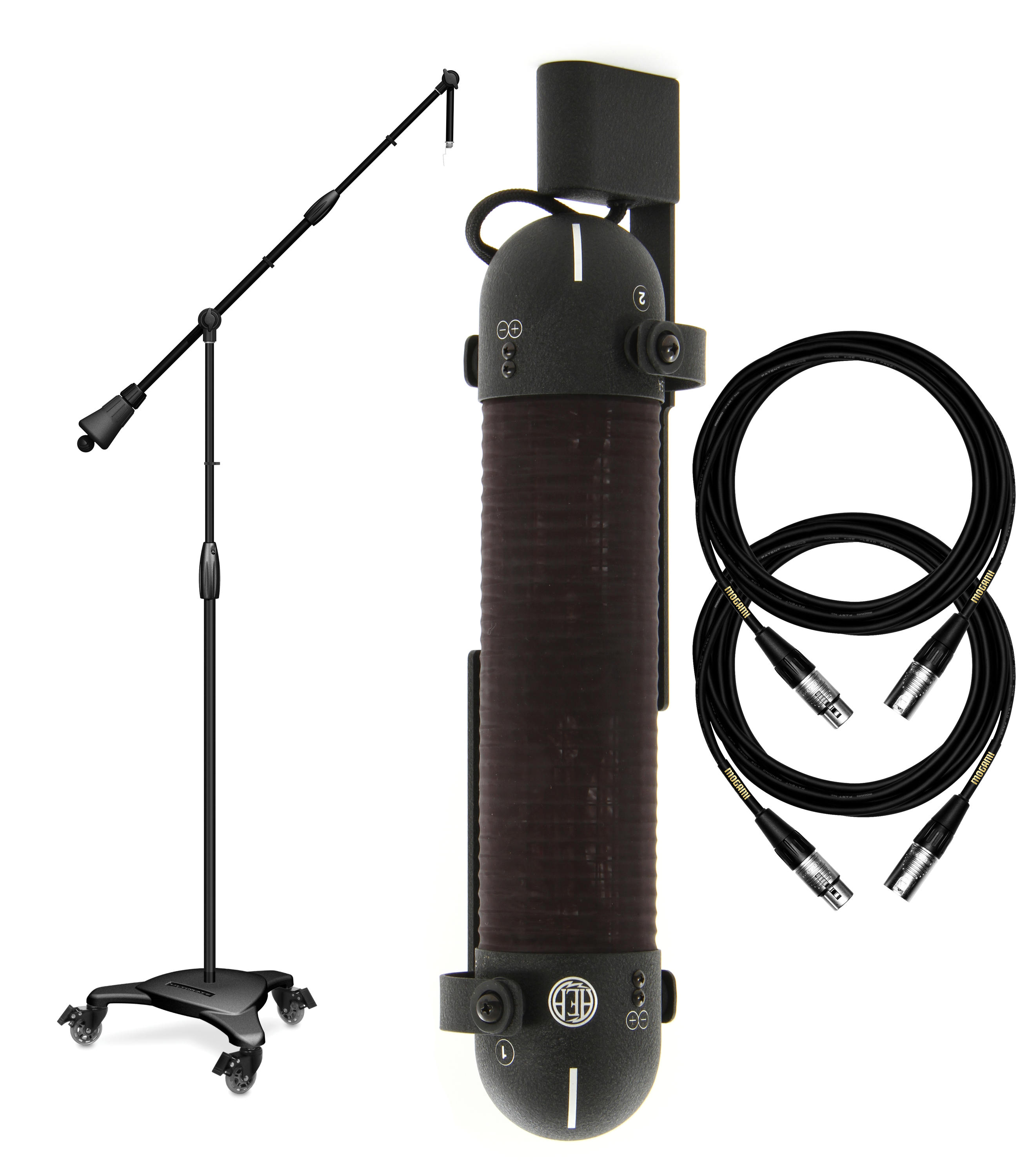 AEA R88 Stereo Ribbon Microphone Bundle with Studio Boom Stand and
