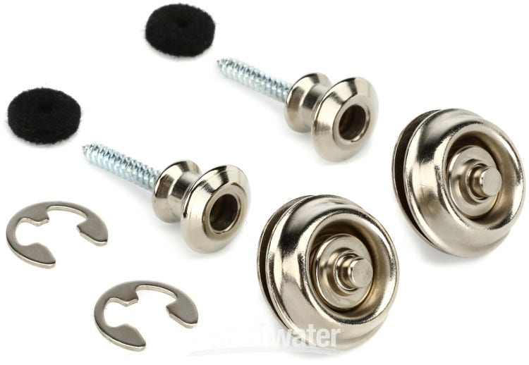 Dunlop Strap Button Set For Straplok Dual Design Strap Locks - Nickel –