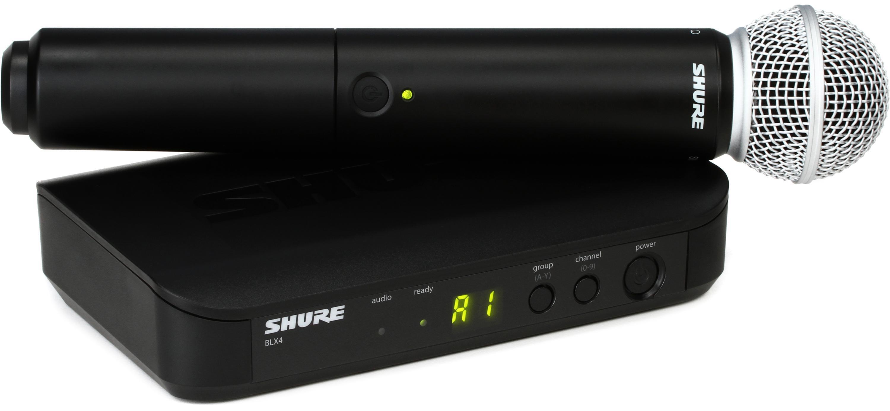 Shure BLX24/SM58 Wireless Handheld Microphone System - H10 Band