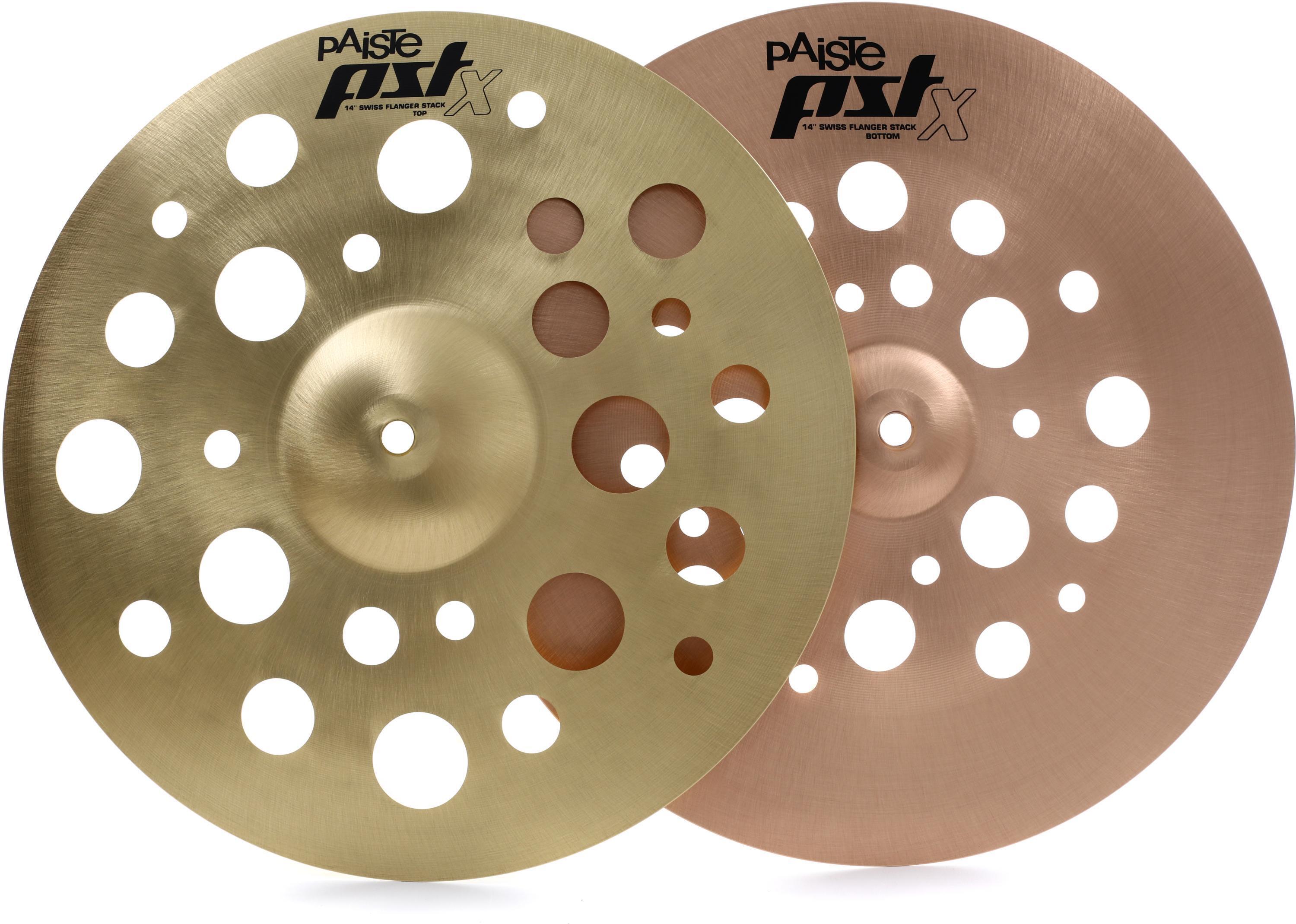 Paiste 14-inch PST X Swiss Flanger Stack Cymbals | Sweetwater