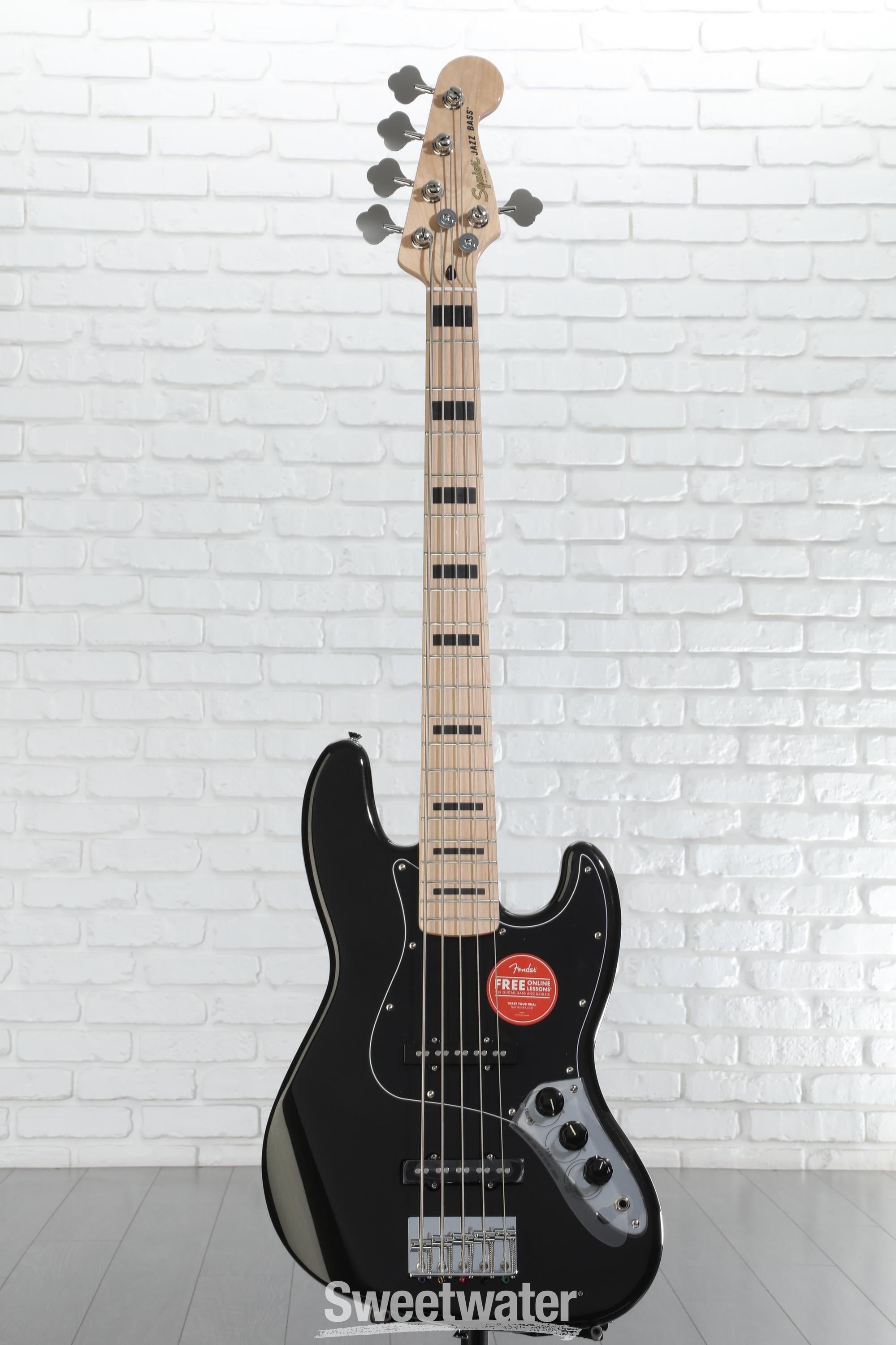 Squier Jazz Bass ブラック Squier Affinity Series Active Jazz Bass V - Black | Sweetwater