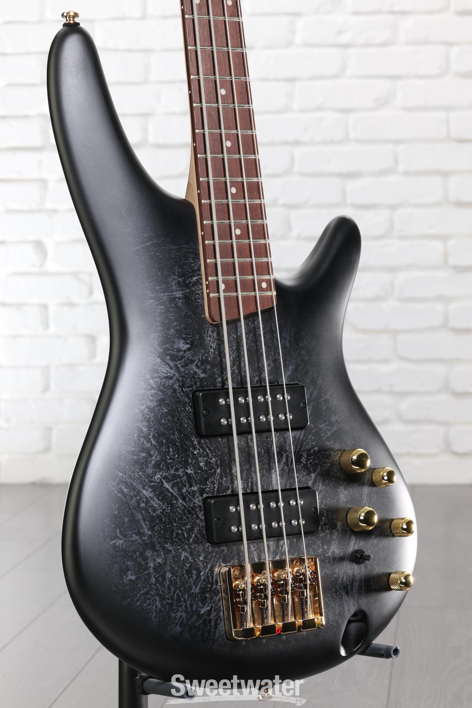 Ibanez SR Standard 4-string Electric Bass - Black Ice Frozen Matte
