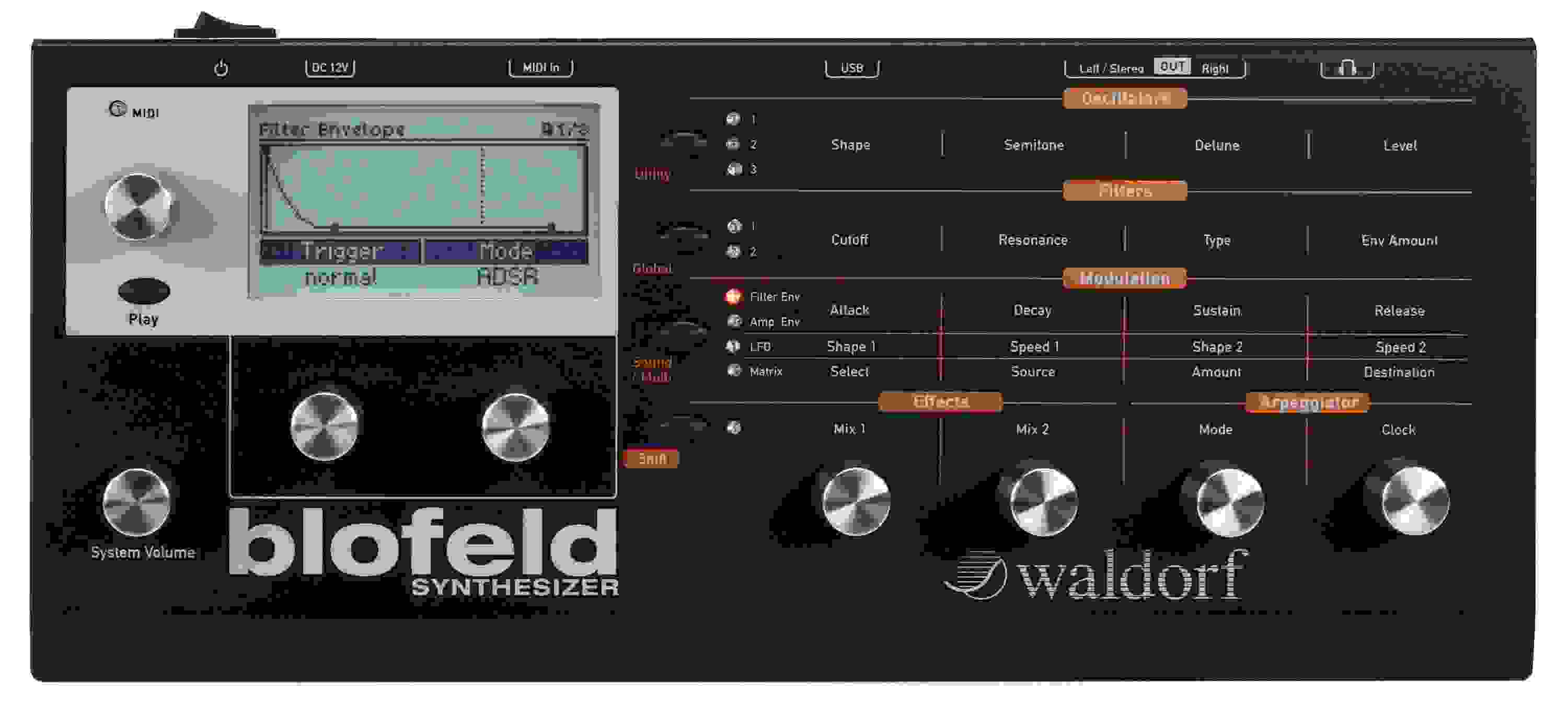 Waldorf Blofeld Desktop Synthesizer - Black | Sweetwater