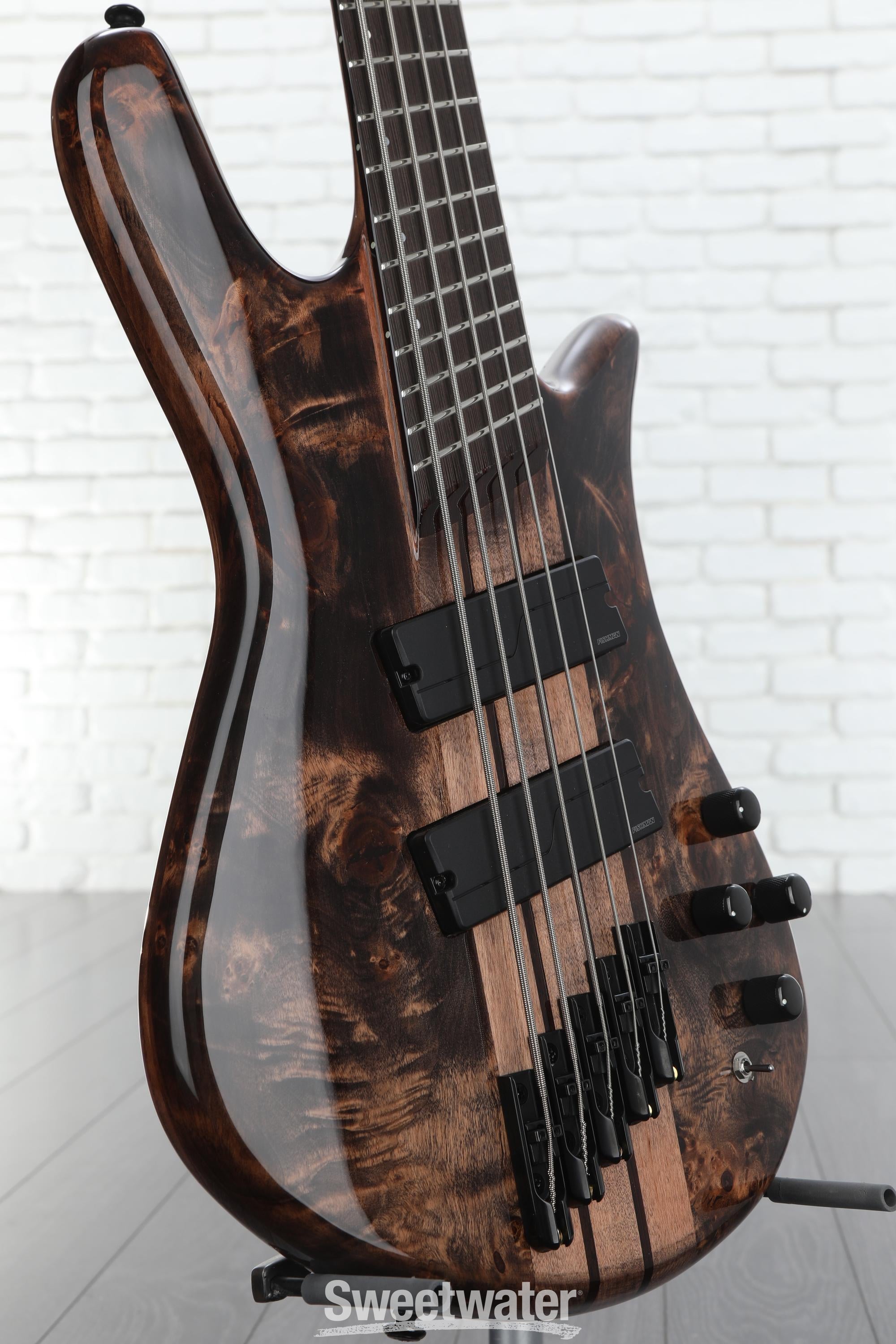 Spector NS Dimension 5 Bass Guitar - Super Faded Black Gloss