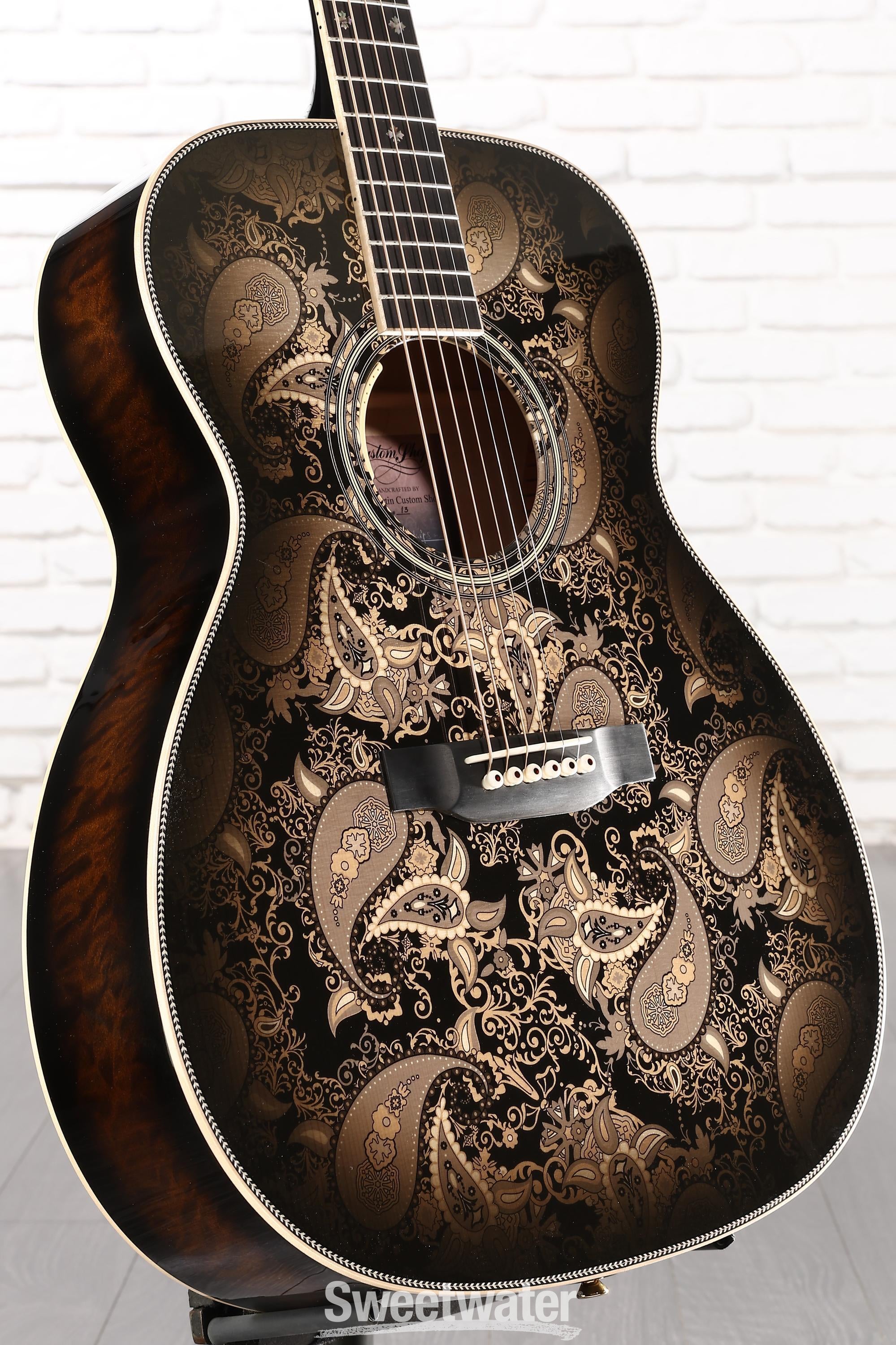 Photo of Martin Custom Shop M Paisley Acoustic-electric Guitar - Ember Burst
