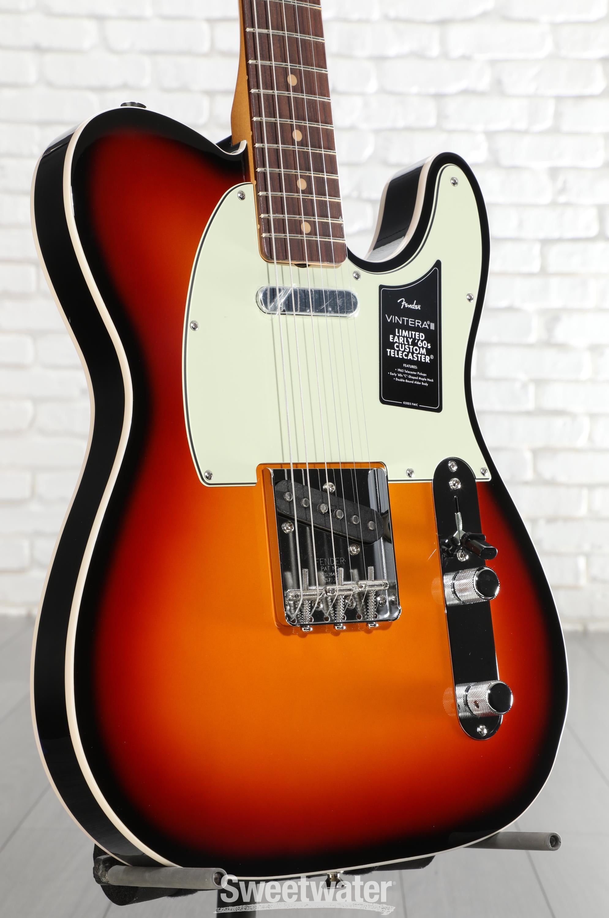 Photo of Fender Limited Vintera III Early '60s Custom Telecaster Electric Guitar - 3-color Sunburst
