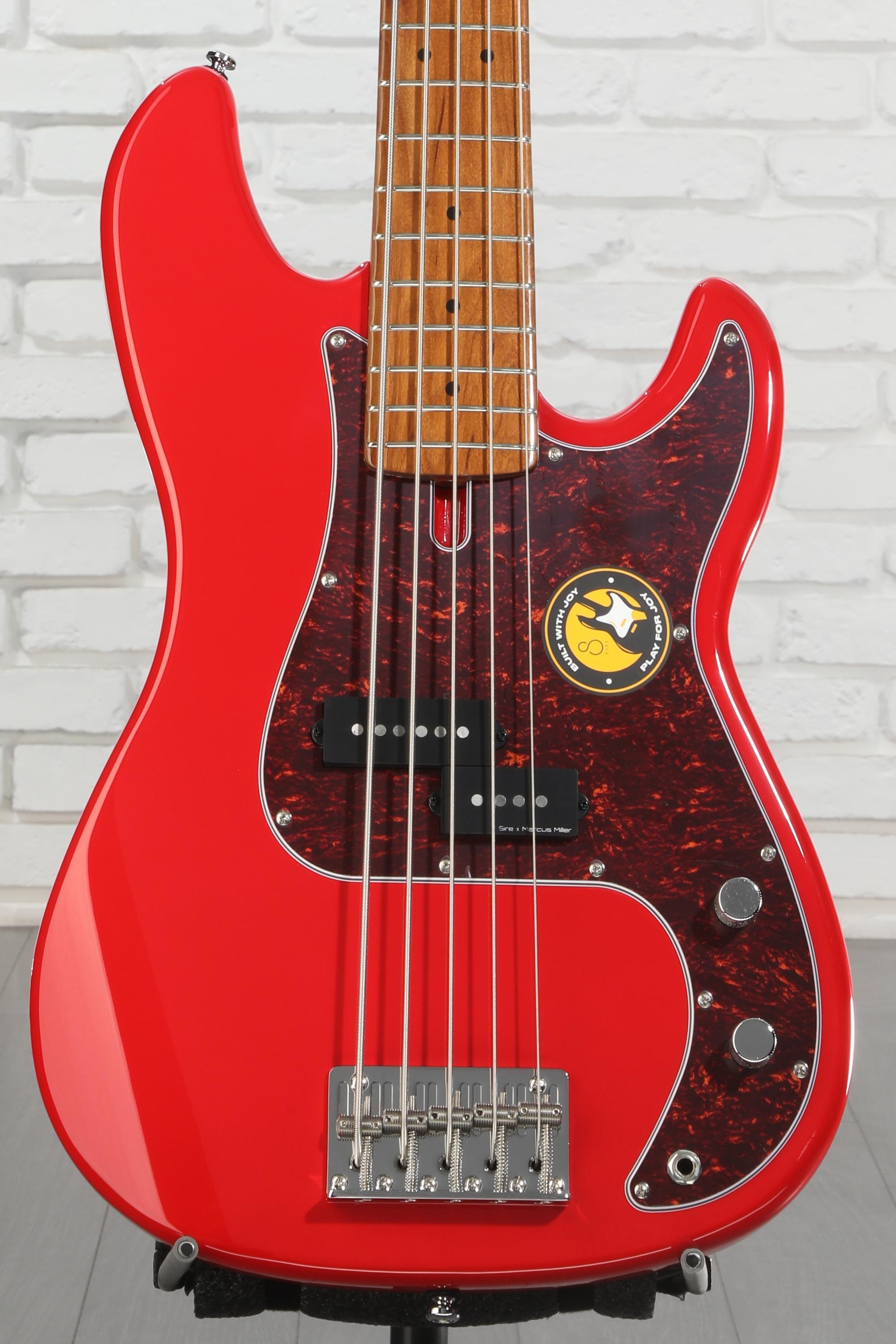 Sire Marcus Miller P5 Alder 5-string Bass Guitar - Red | Sweetwater