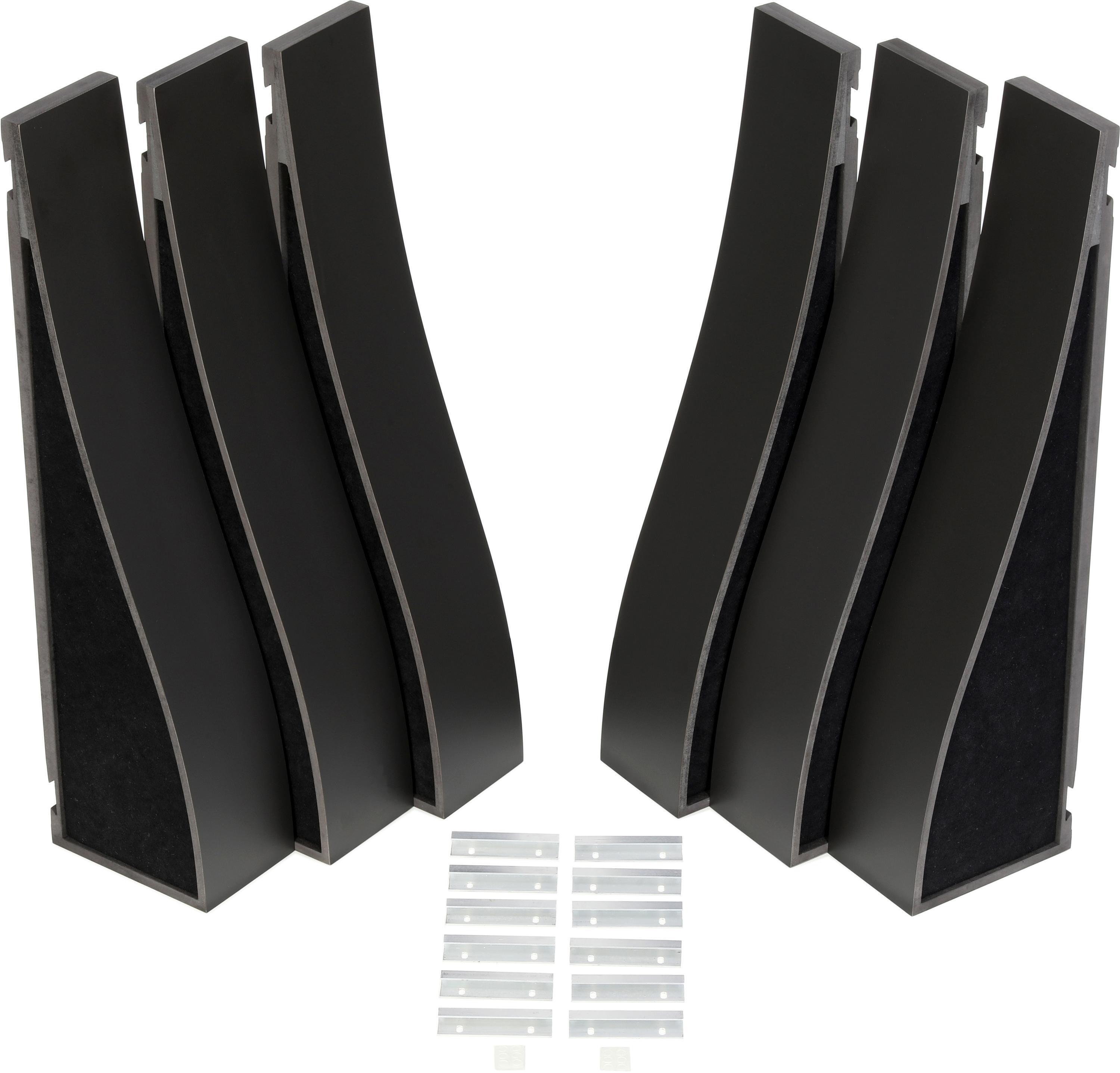 Photo of Vicoustic Flexi Wave Ultra Hybrid Acoustic Panel - 2 feet, Black Matte, 6-pack
