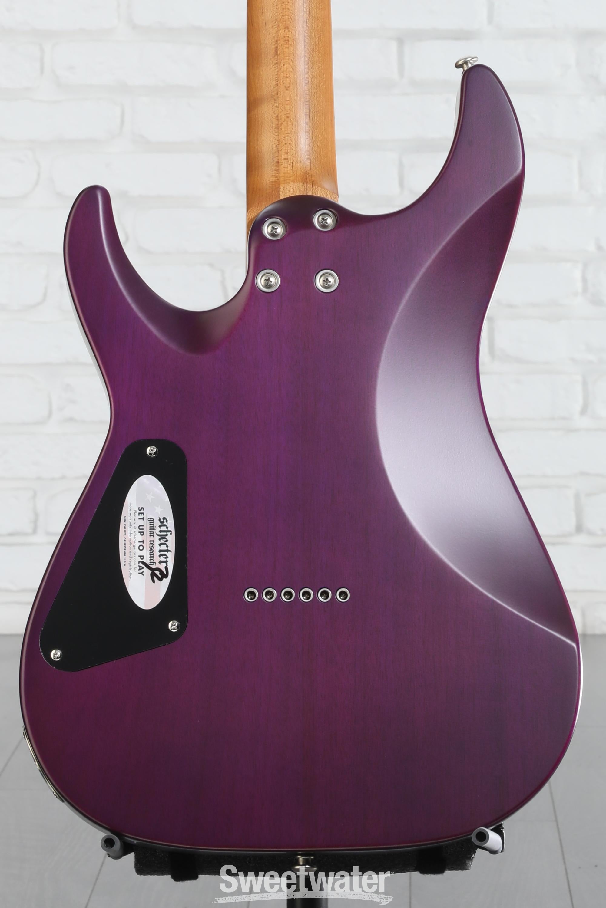 Schecter C-1 Standard Plus Electric Guitar - Purple Burst | Sweetwater