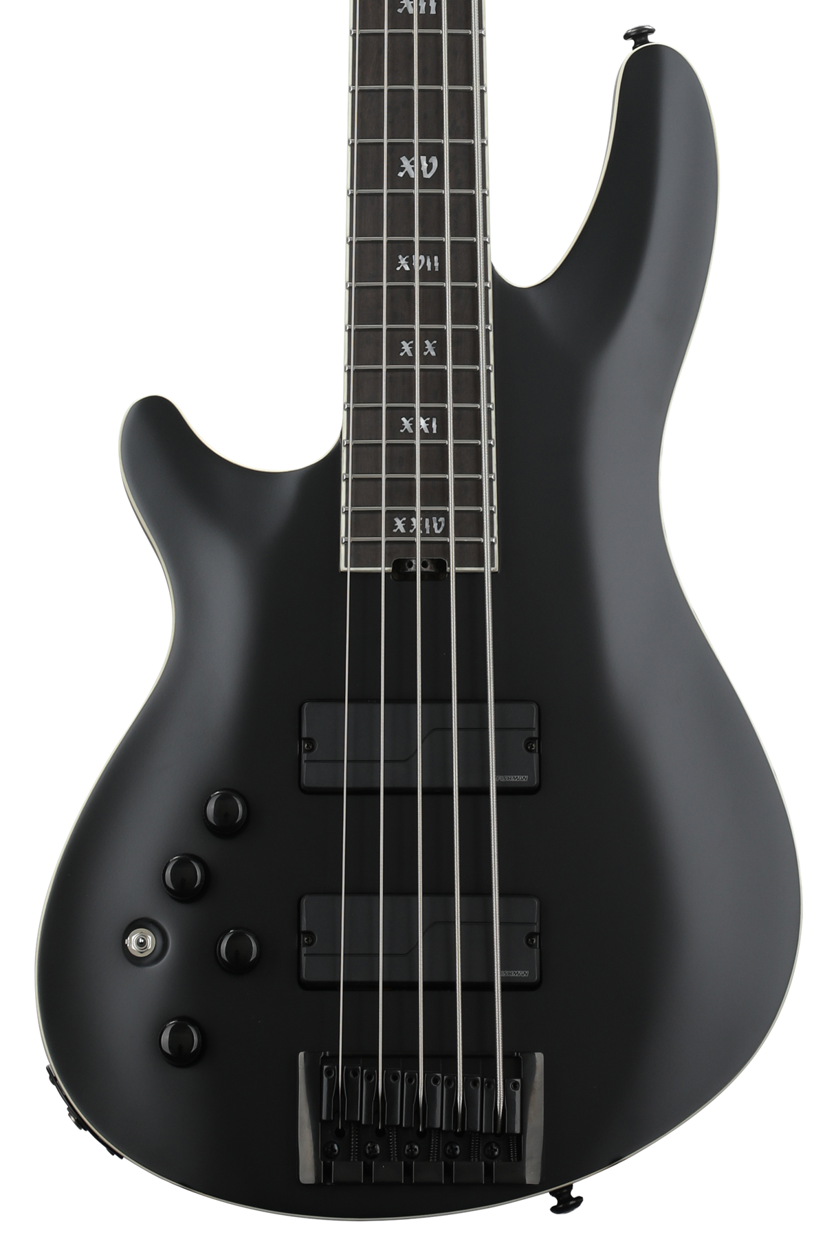 Schecter SLS Evil Twin-5 Left-Handed Bass Guitar - Satin Black