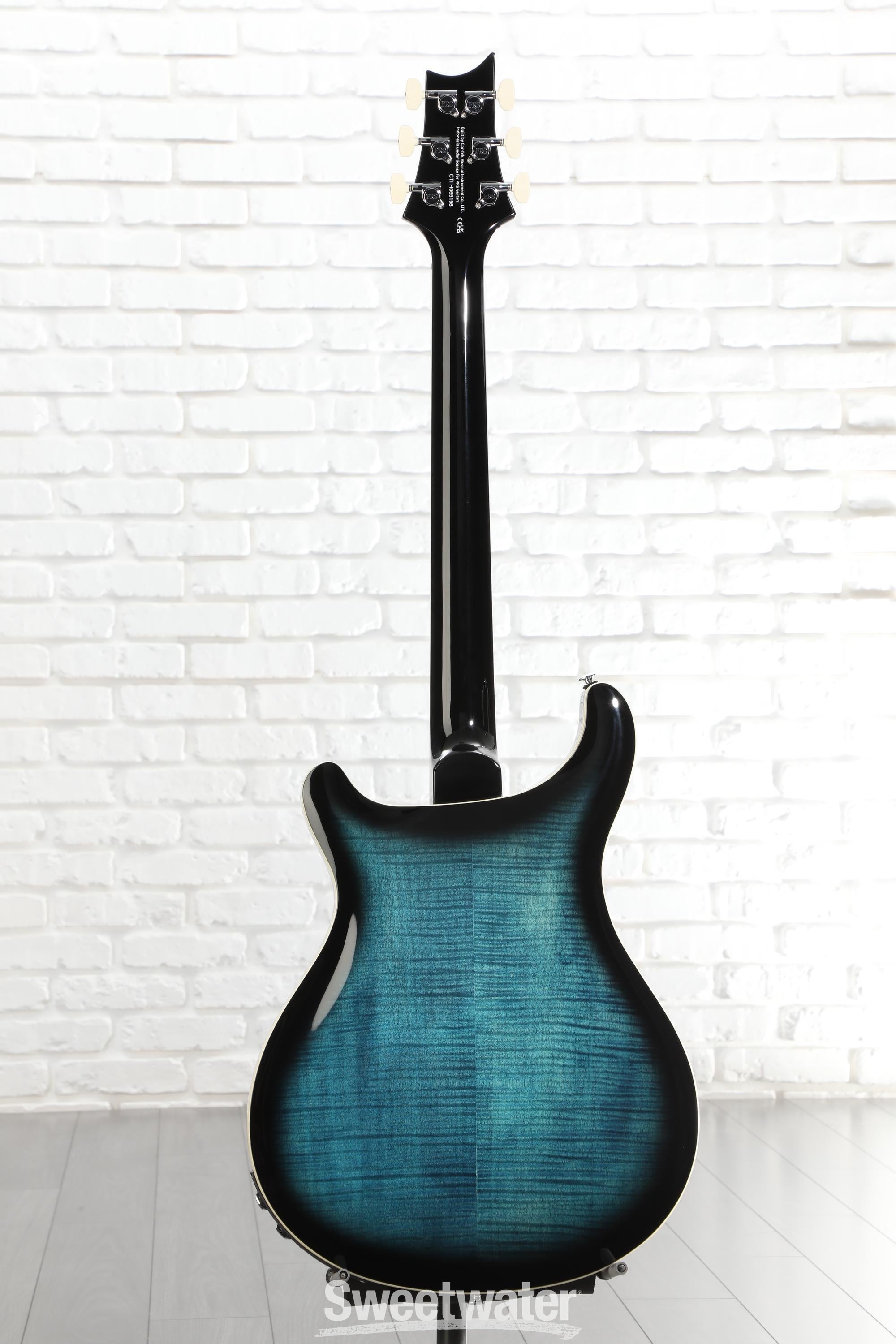 PRS SE Hollowbody II Piezo Electric Guitar - Peacock Blue | Sweetwater