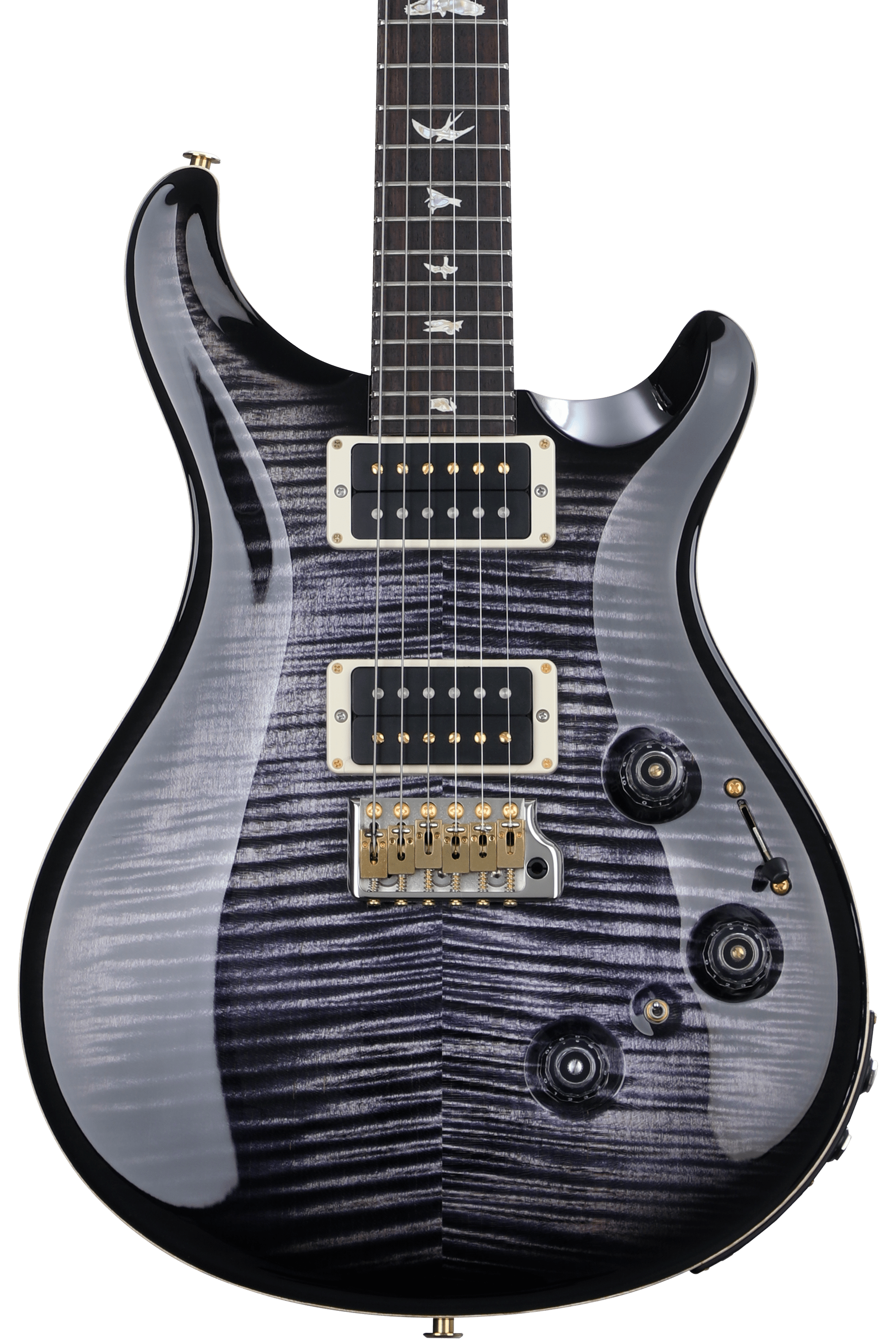 PRS Custom 24 Piezo 10-Top Electric Guitar with Pattern Thin Neck - Purple  Mist, 10-Top