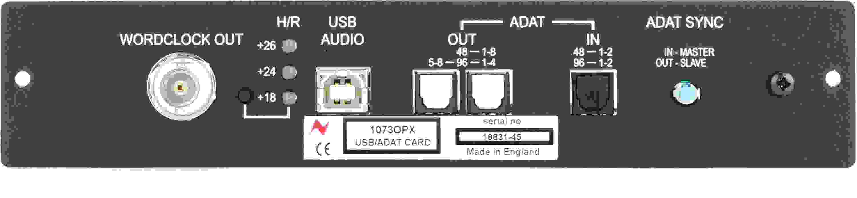 Neve 1073OPX USB/ADAT Card Sweetwater