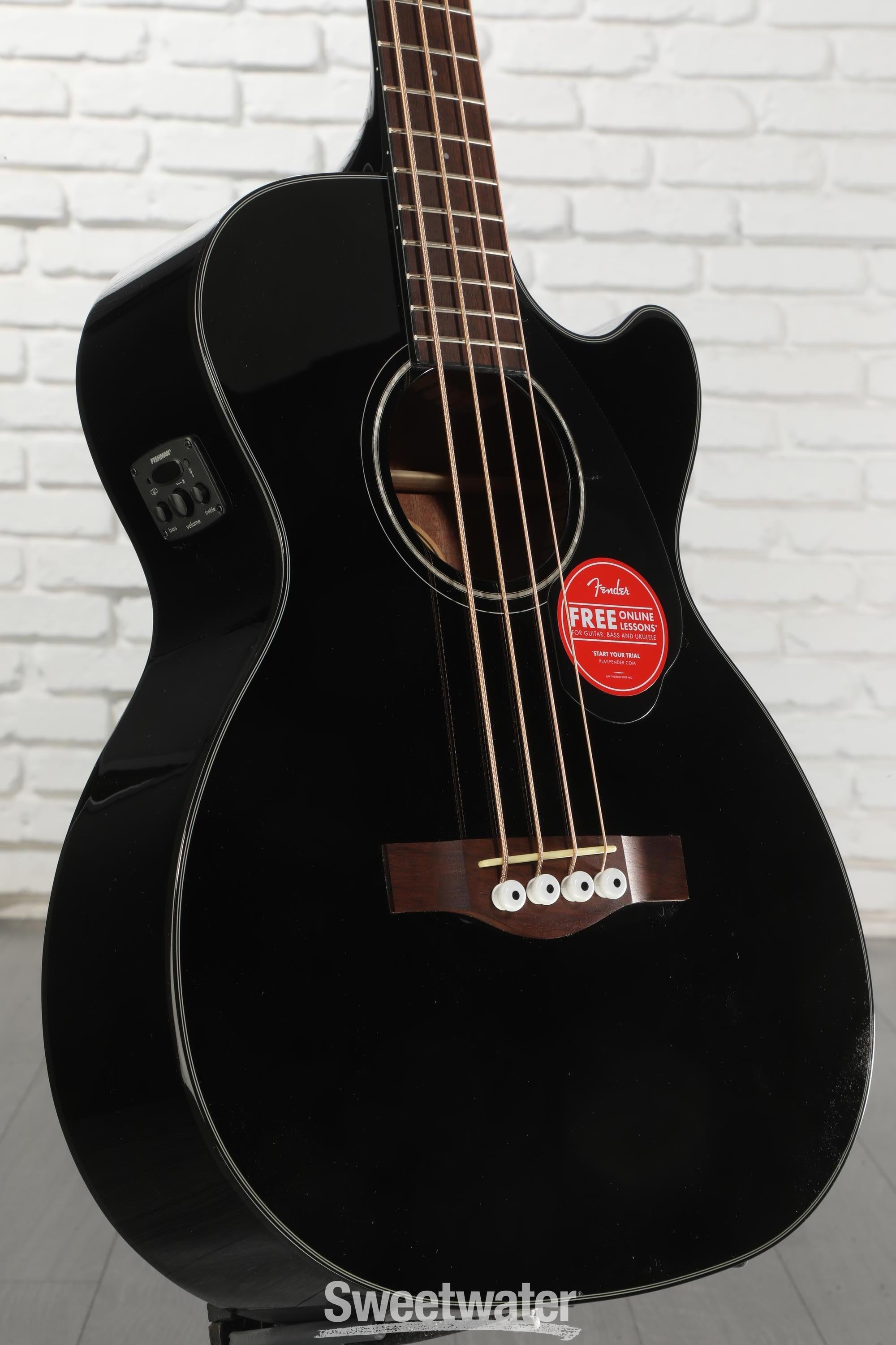 Photo of Fender CB-60SCE Acoustic-electric Concert Bass Guitar - Black