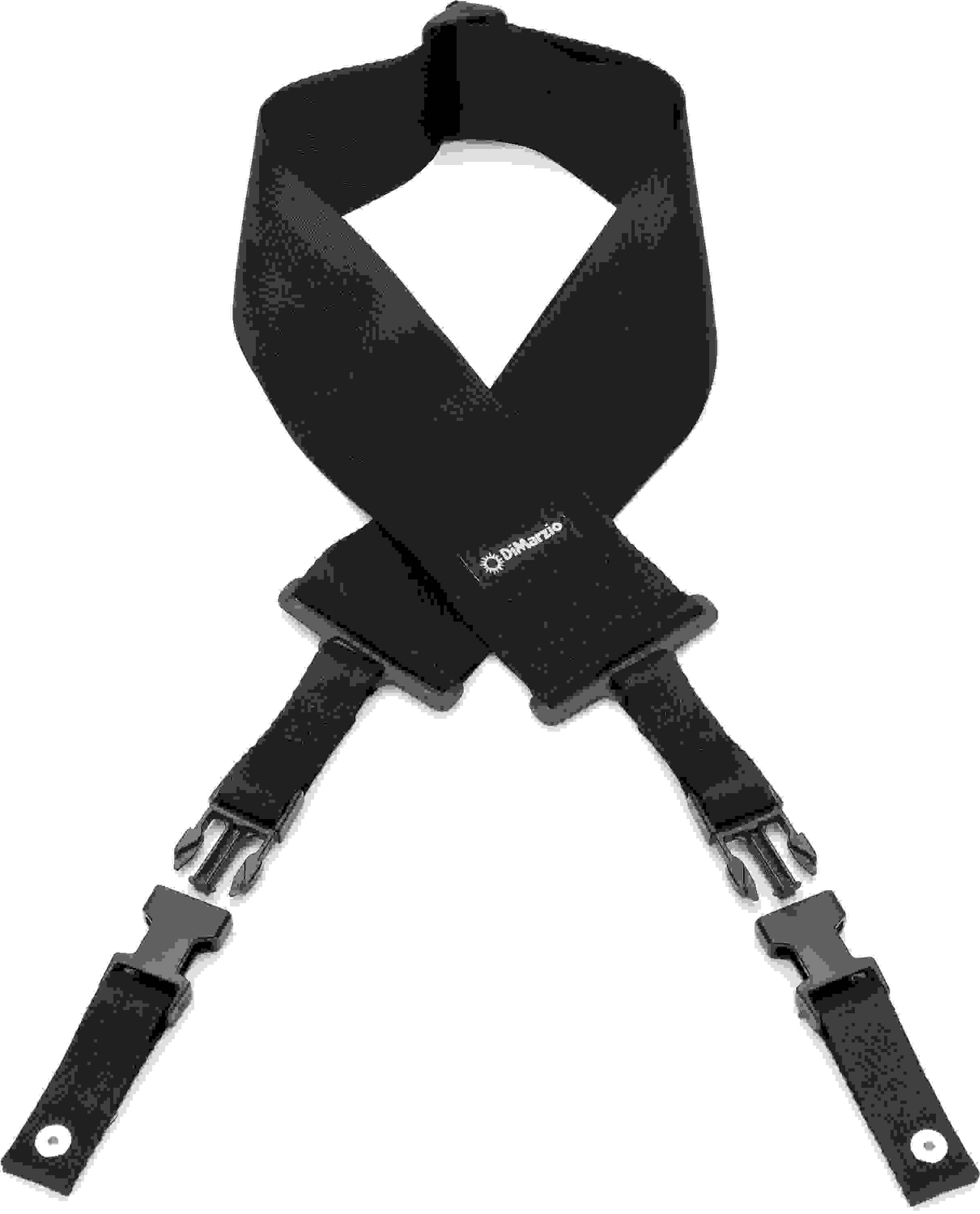 DiMarzio DD2800 3-inch Nylon ClipLock Guitar Strap - Black