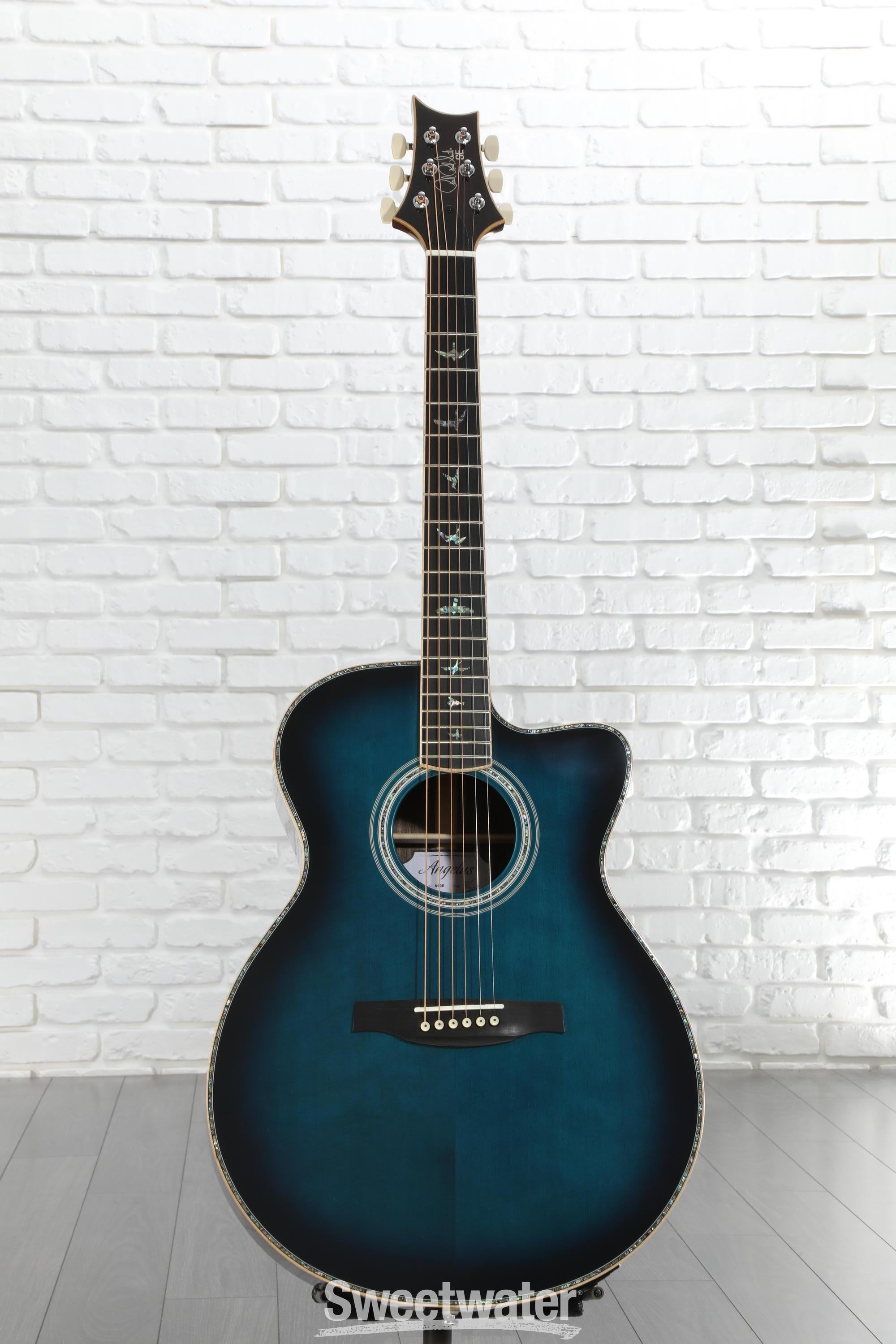 PRS SE A60 Angelus Acoustic-electric Guitar - Cobalt Blue Burst