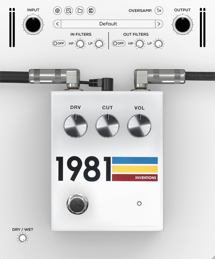 1981 Inventions DRV ディストーション MixWave 1981 DRV Distortion Pedal Plug-in | Sweetwater