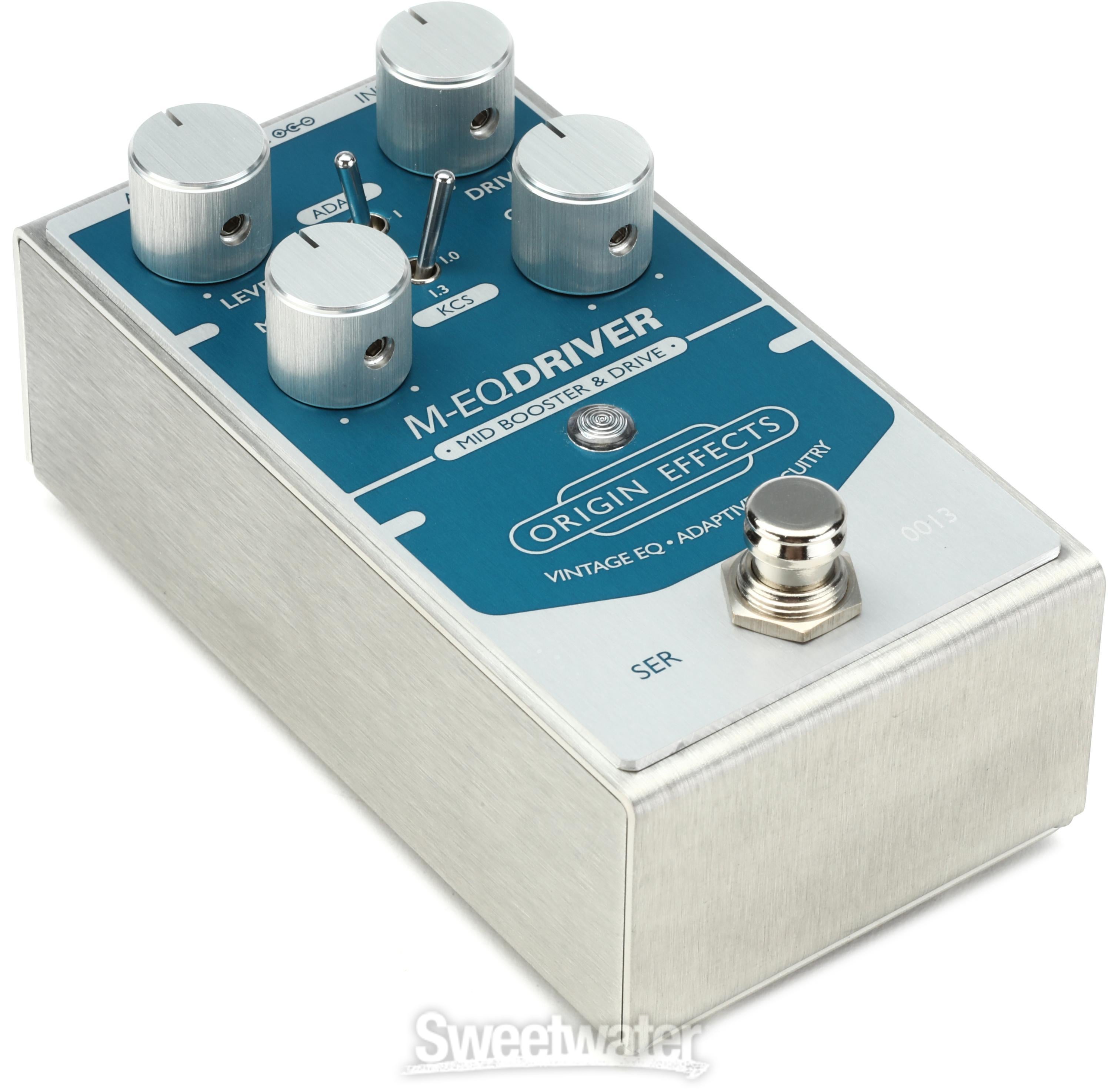 Origin Effects M-EQ Driver Mid Booster and Drive Pedal | Sweetwater