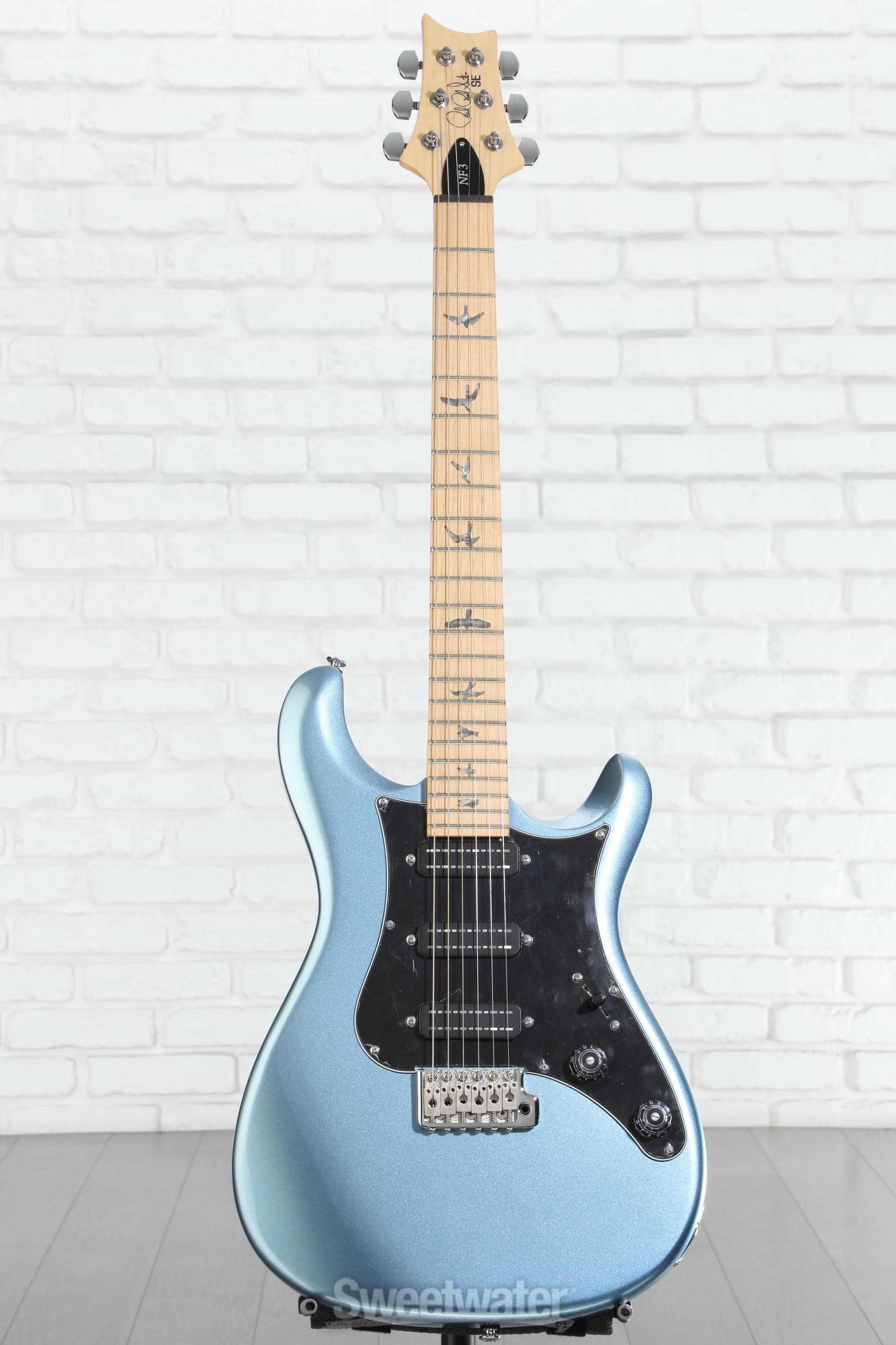 PRS SE NF 3 Electric Guitar - Ice Blue Metallic with Maple