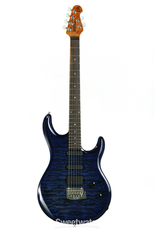 Ernie Ball Music Man BFR Luke III, HSS - Blueberry Burst Quilt