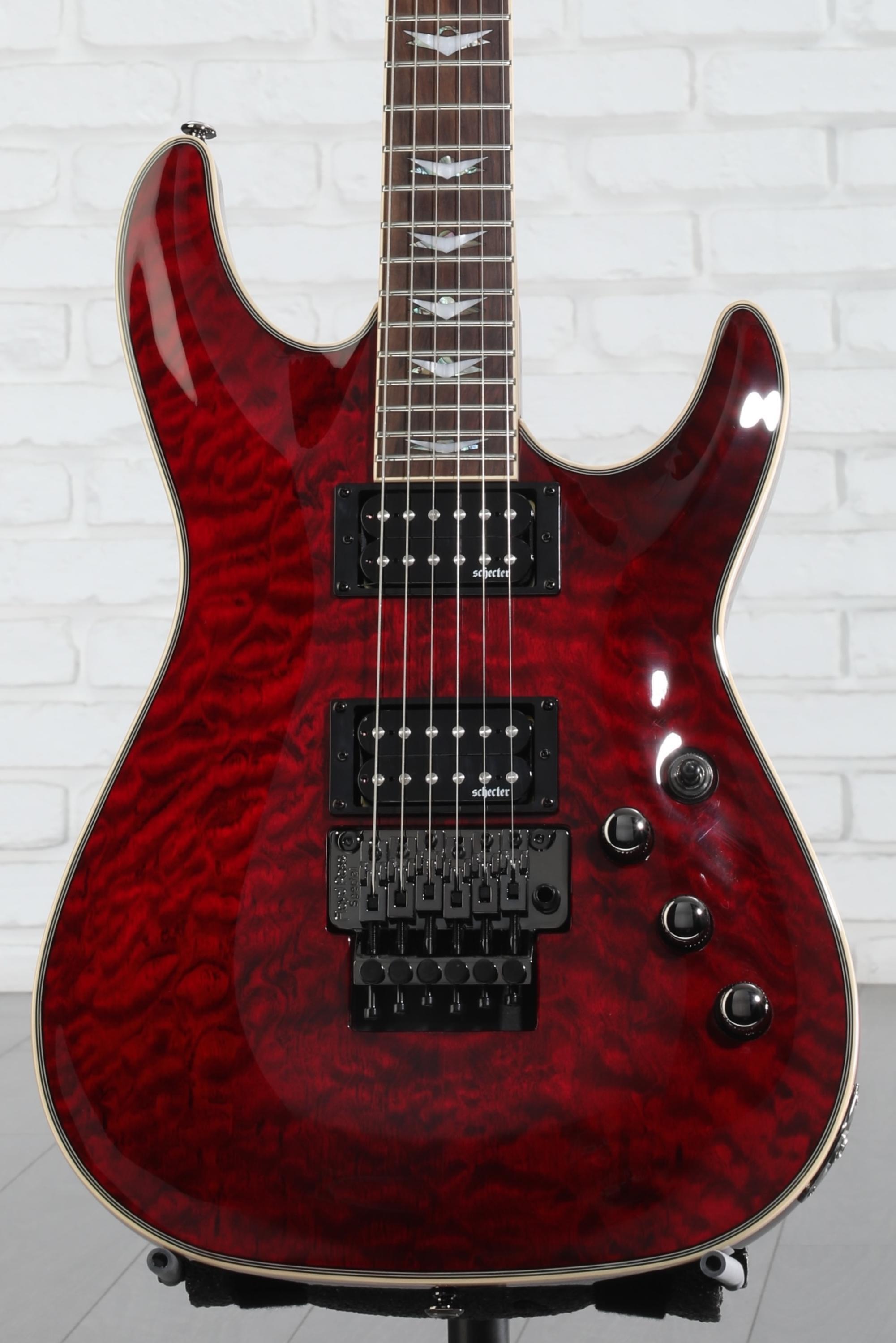 Schecter Omen Extreme-6 FR Electric Guitar - Black Cherry