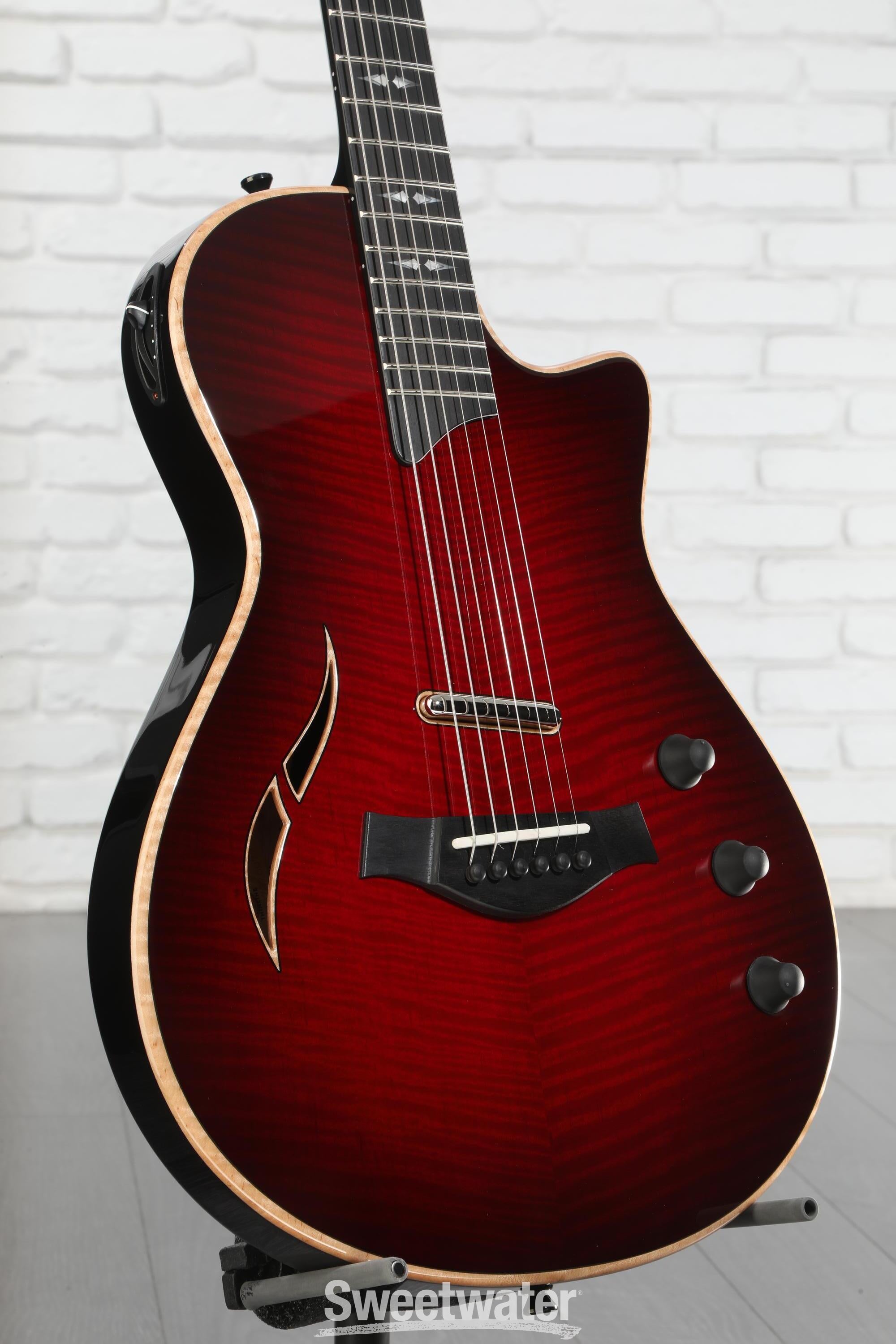 Taylor T5z Pro Hollowbody Electric Guitar - Cayenne Red | Sweetwater