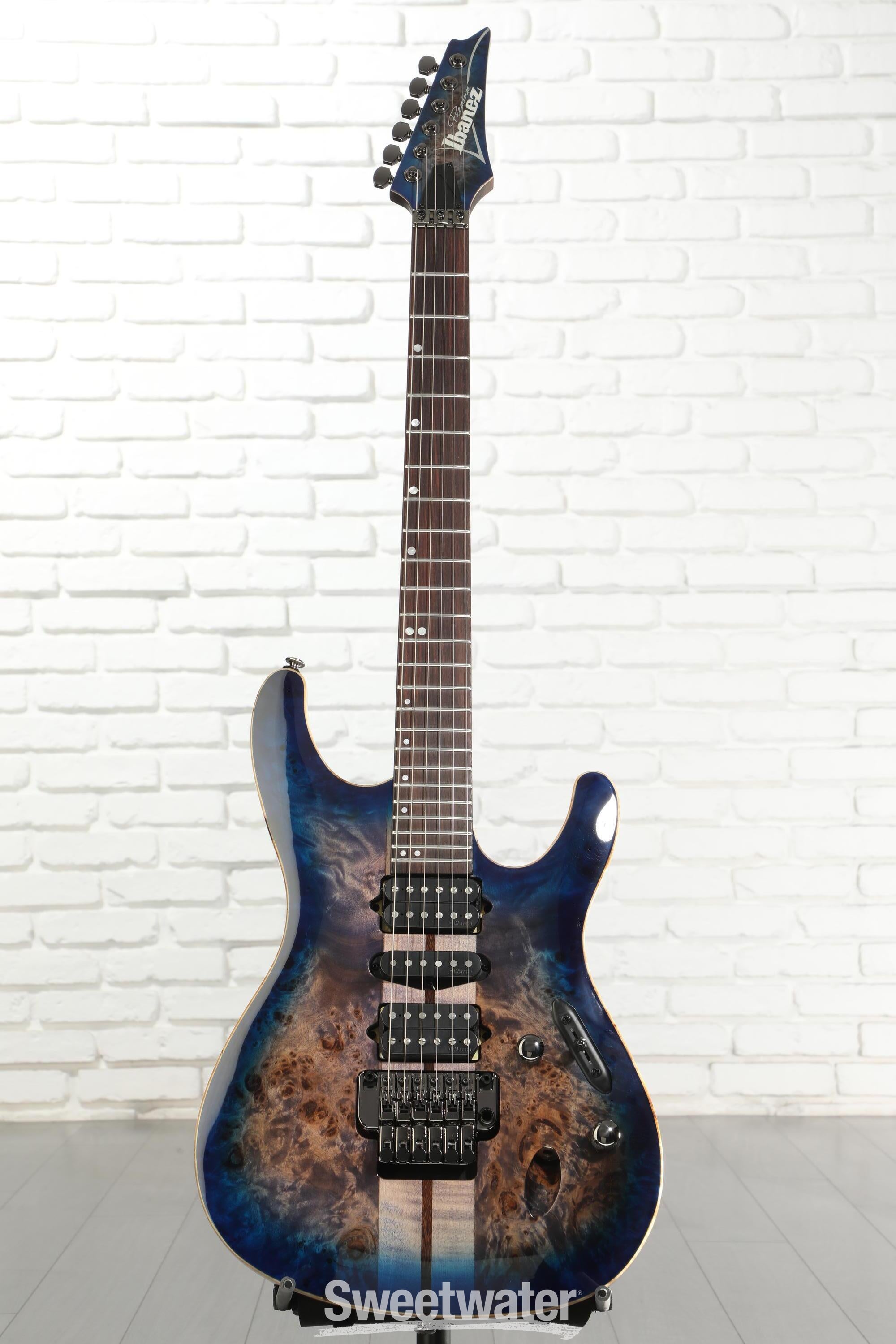 Ibanez Premium S1070PBZ Electric Guitar - Cerulean Blue Burst