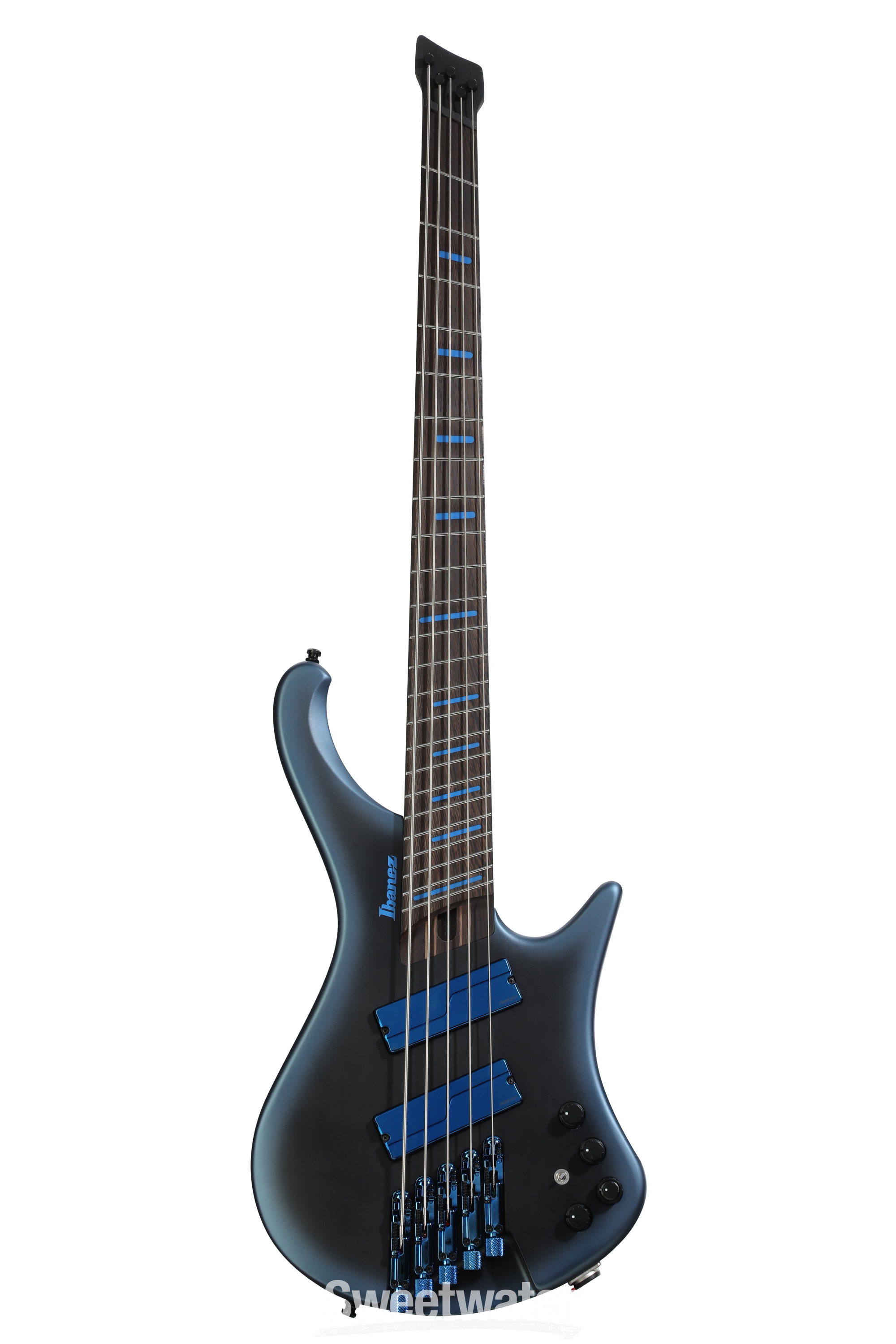 Ibanez Bass Workshop EHB5MSBSP 5-string Multi-scale Bass Guitar - Midnight Arctic Ocean Matte
