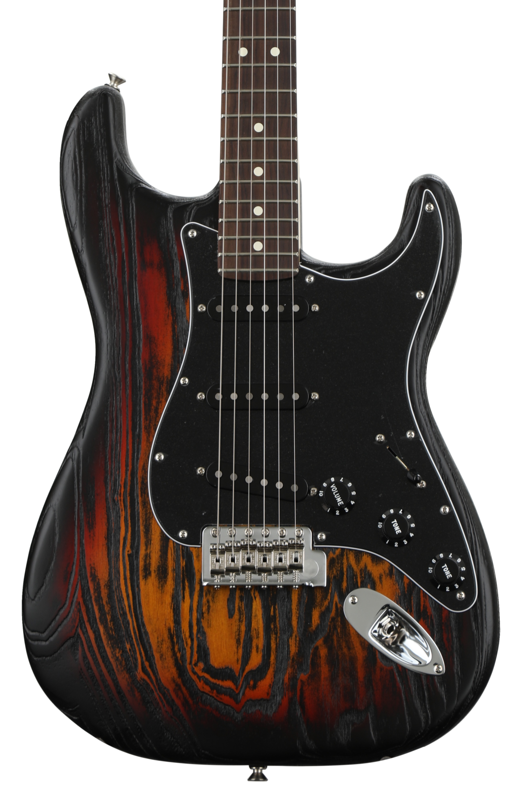 Fender Sandblasted Stratocaster - 3-Tone Sunburst - Sweetwater USA Exclusive