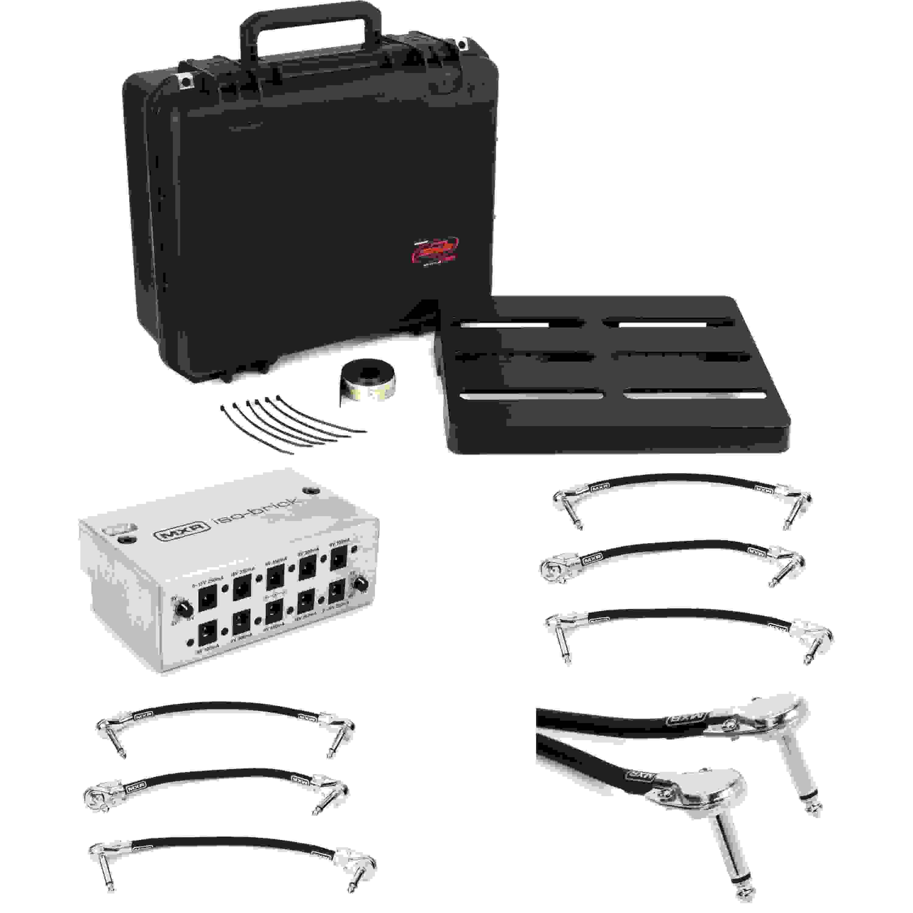 SKB Pedalboard Kit with Carry Case MXR Power & Cables Sweetwater