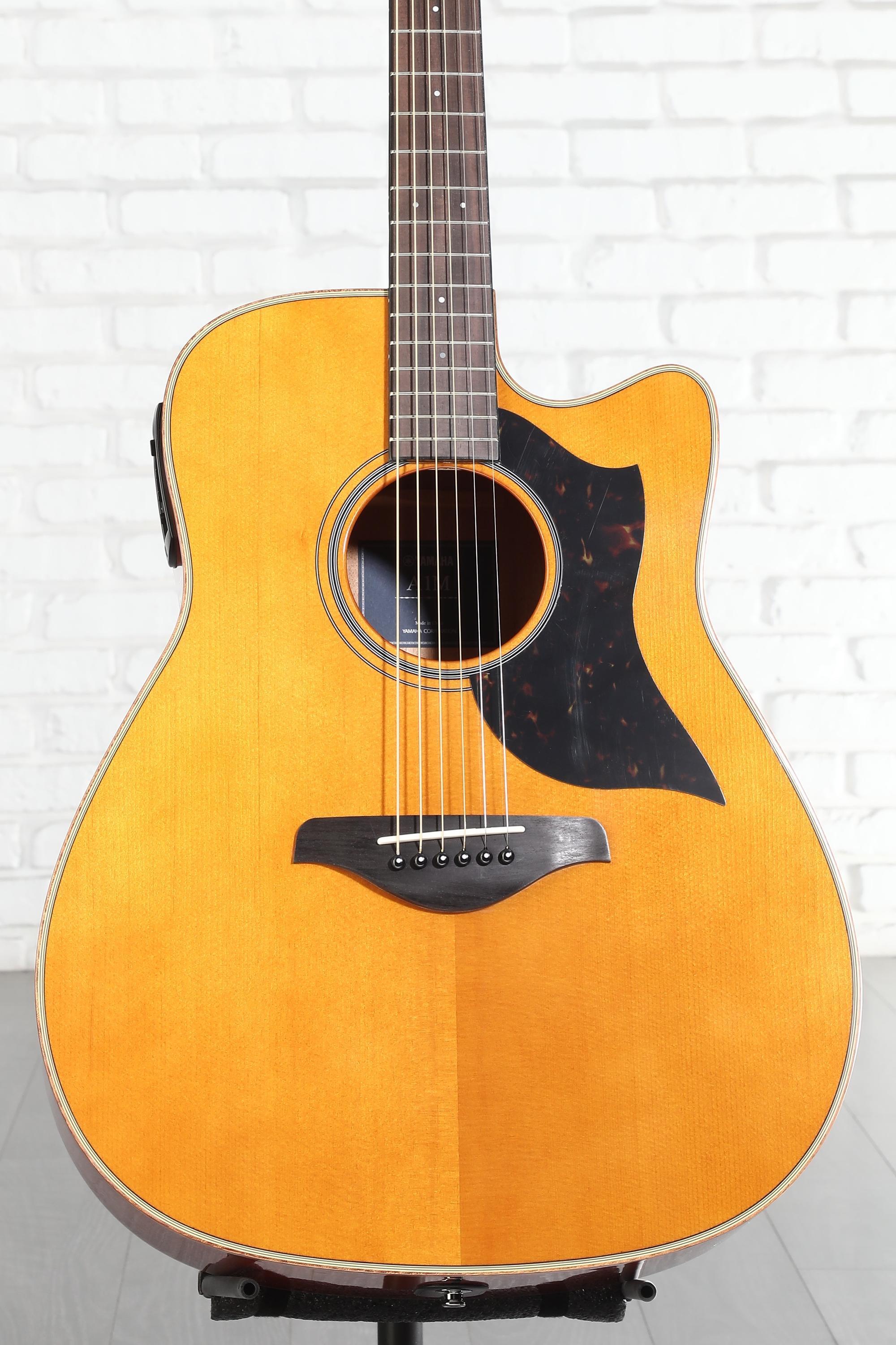 Yamaha A1M Acoustic-electric Guitar - Vintage Natural | Sweetwater
