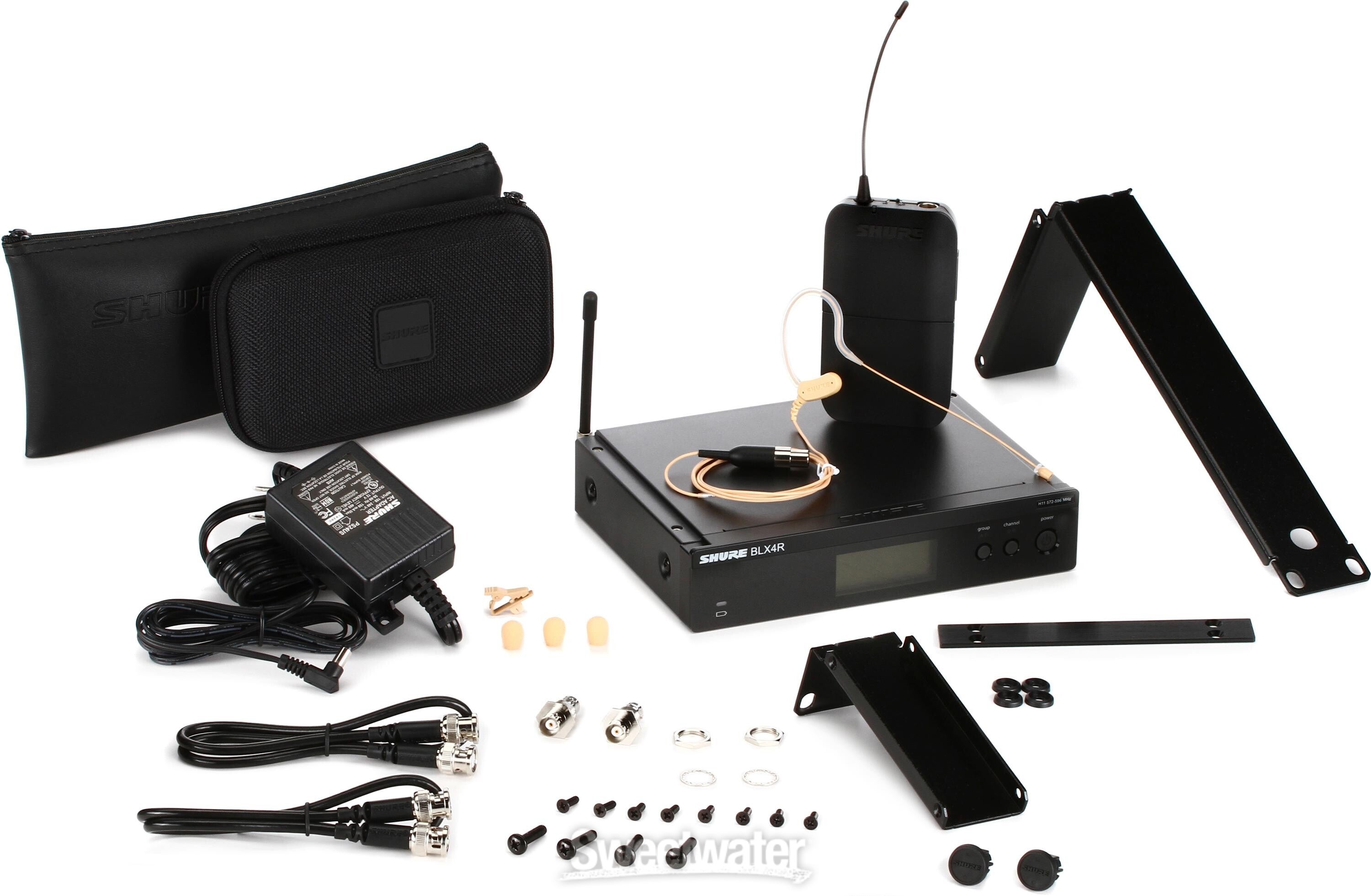 Shure BLX14R/MX53 Wireless Headworn Microphone System - H11 Band