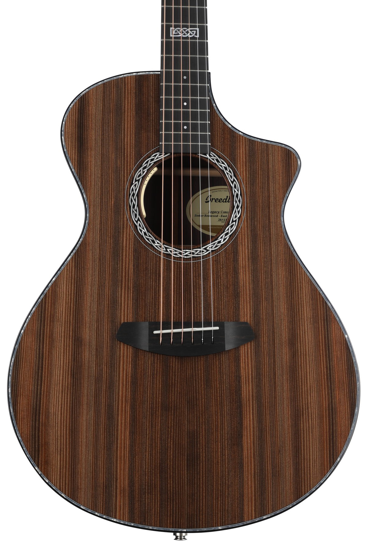 Premier Concert Thinline Edgeburst CE Redwood - East Indian Rosewood