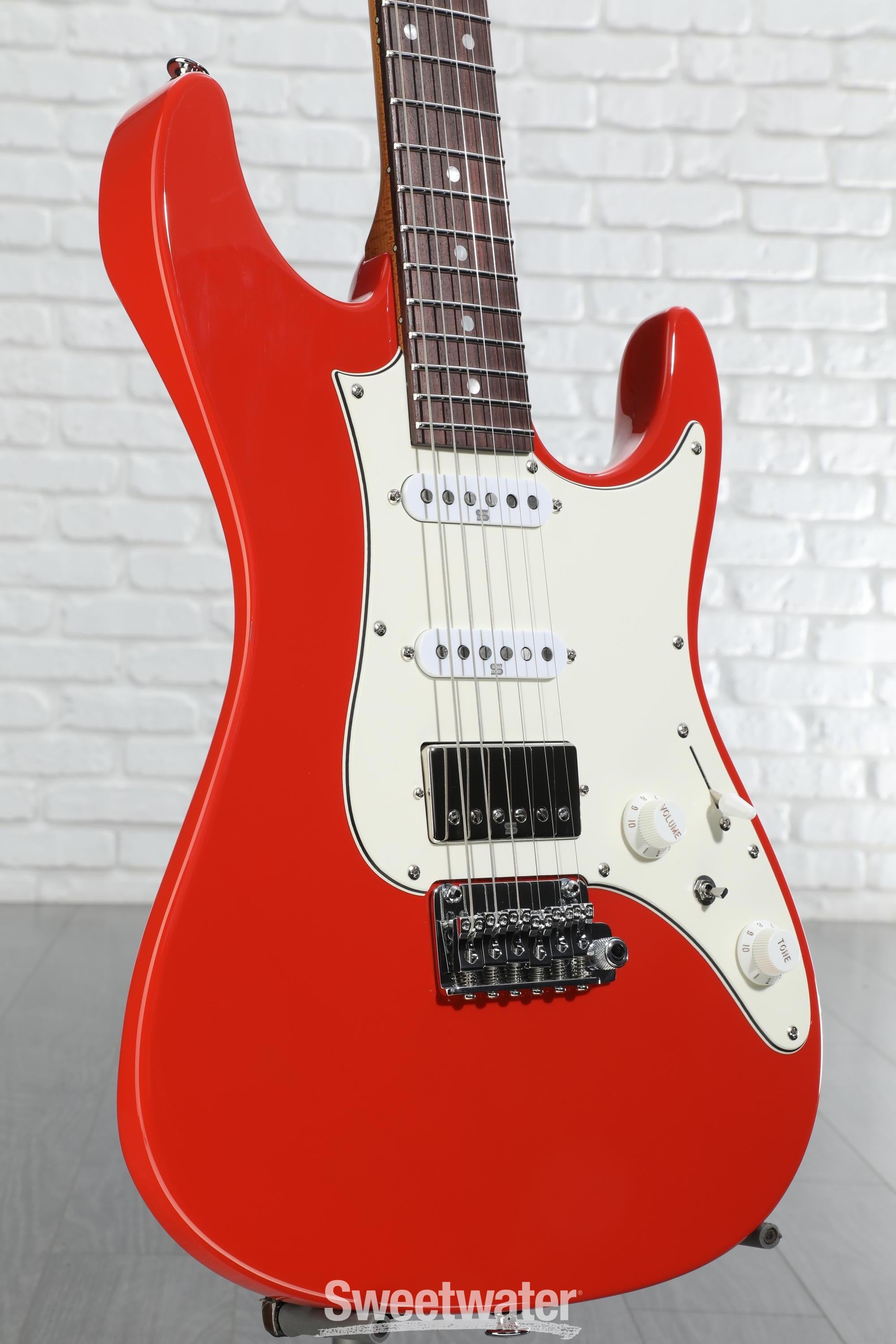 Ibanez Prestige AZ2204NW Electric Guitar - Vermillion Red | Sweetwater
