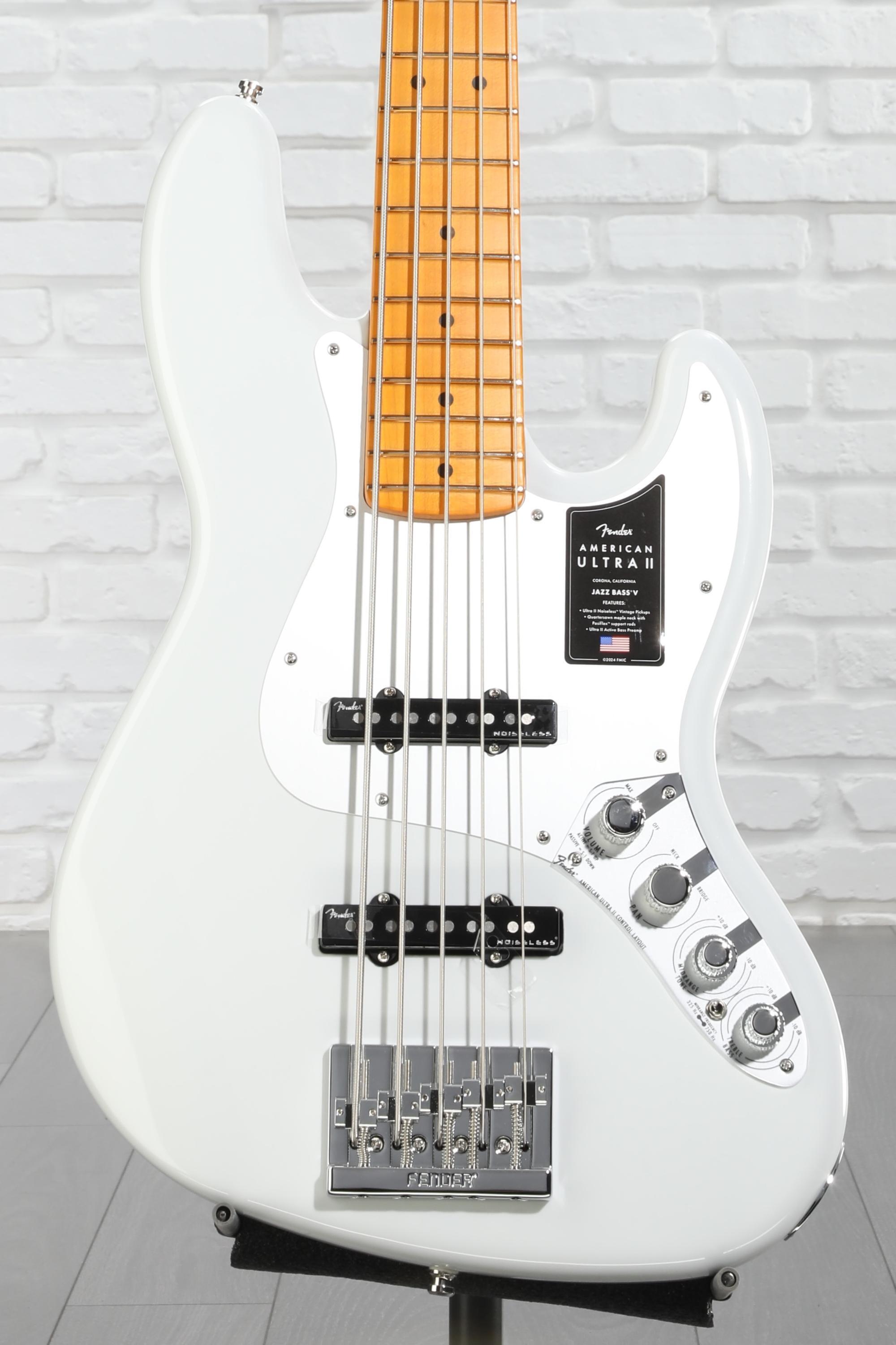Fender American Ultra II Jazz Bass V - Avalanche, Maple