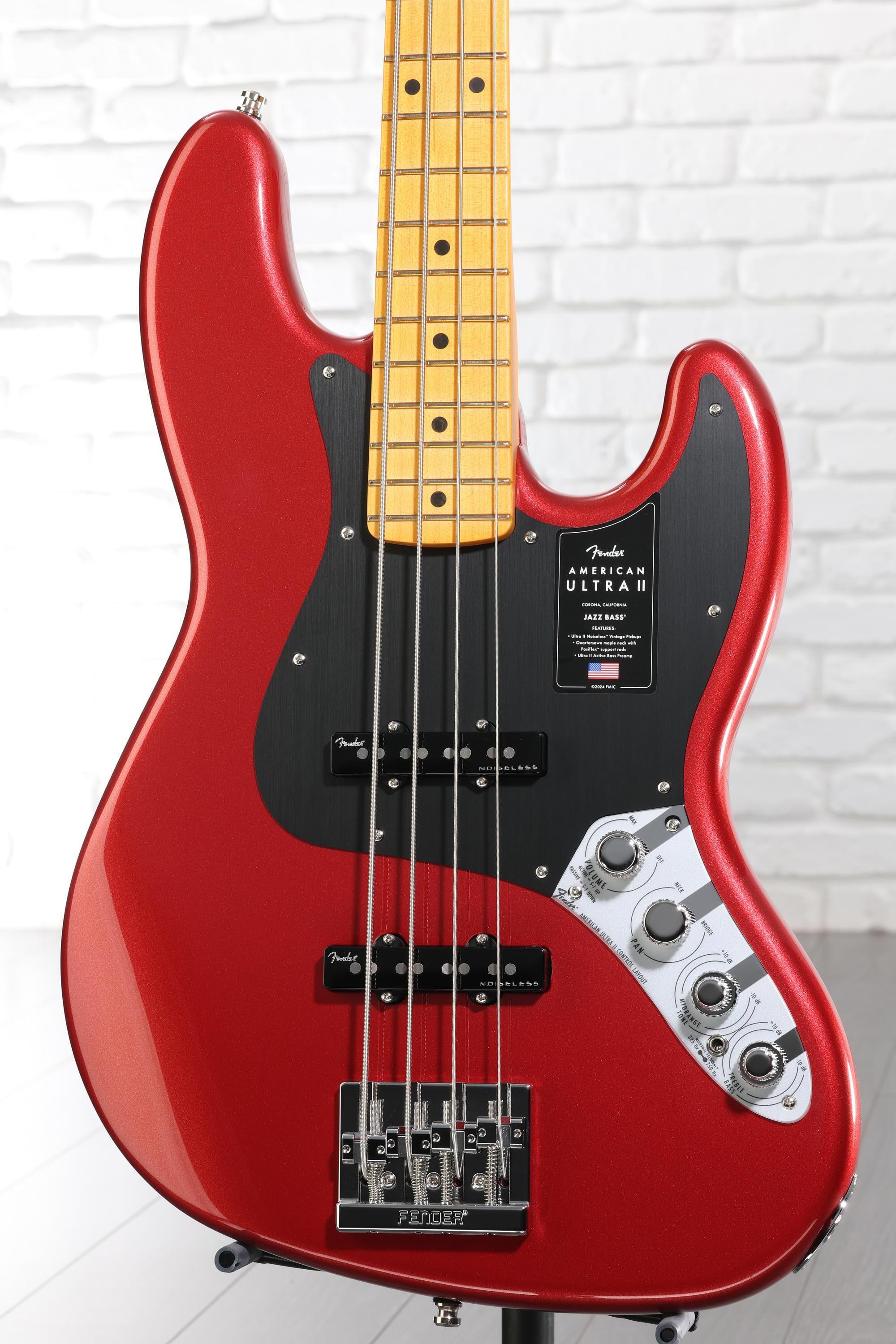 Fender American Ultra II Jazz Bass - Sinister Red, Maple