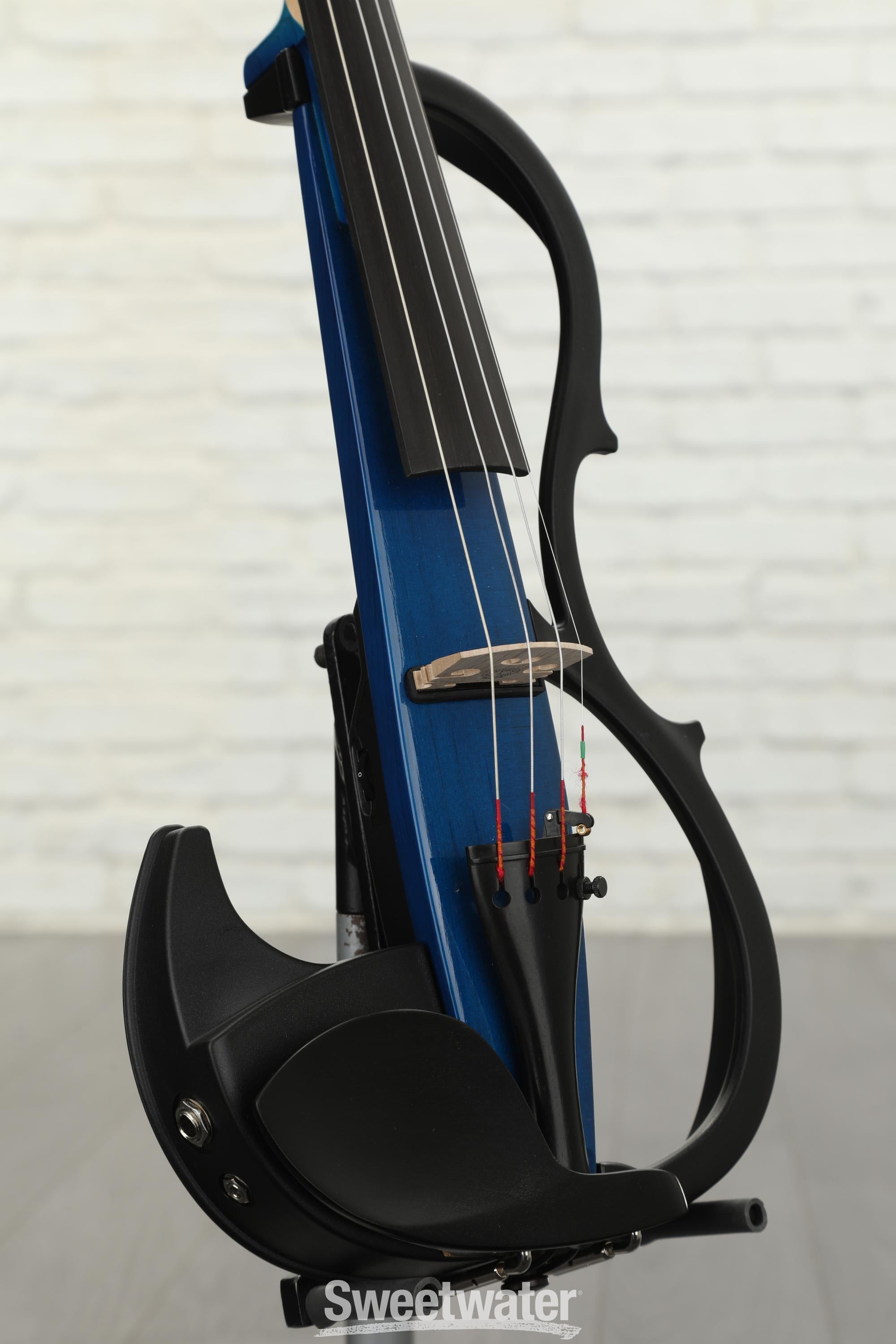 Yamaha Silent Series SV-200 Electric Violin - Blue | Sweetwater