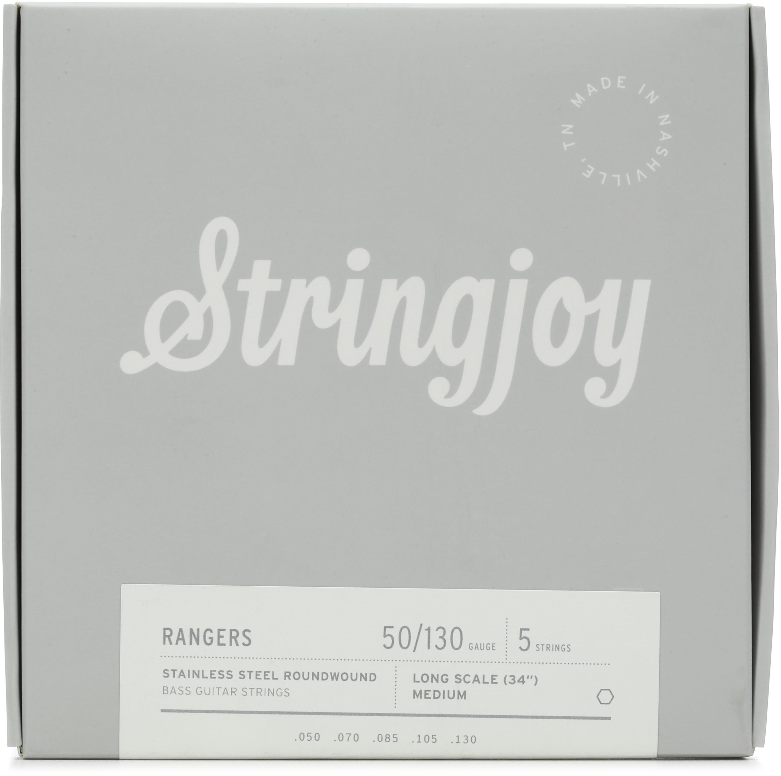Stringjoy Rangers Stainless Steel Long Scale 5-string Bass Strings ...
