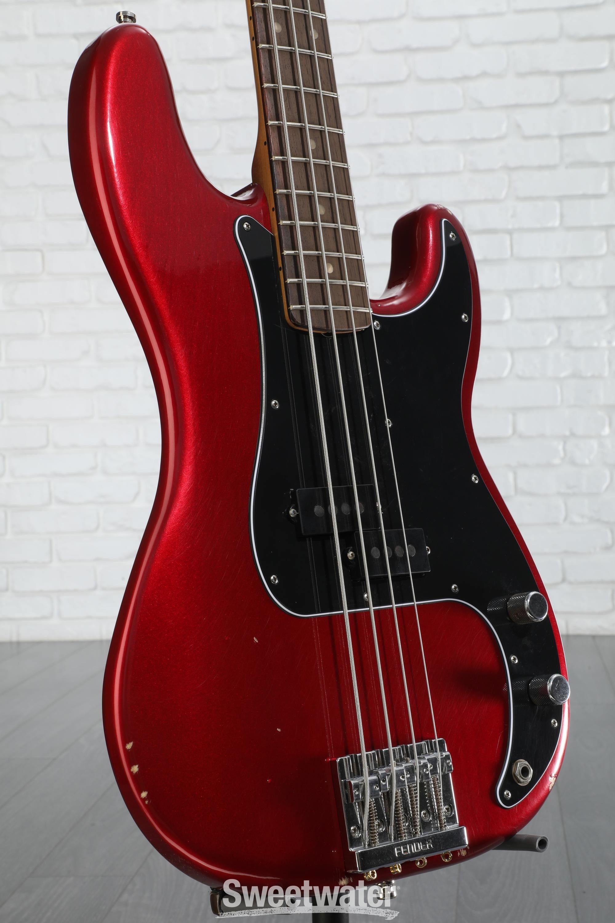 人気を誇る Nate Fender Mendel Apple Candy Worn Road - Bass Precision ベース