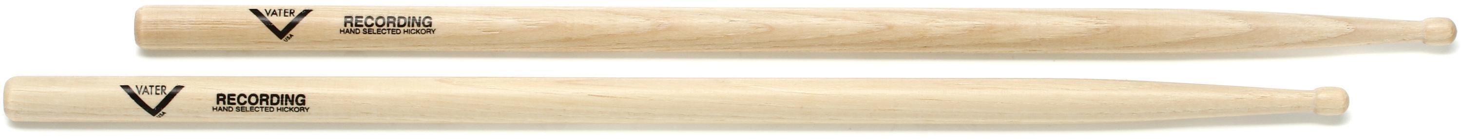 Photo of Vater American Hickory Drumsticks - Recording - Wood Tip