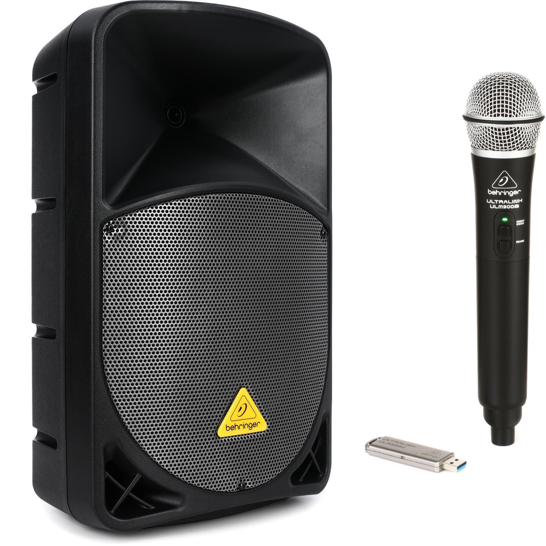 Behringer Eurolive B112D 1000W 12 inch Powered Speaker and ULM300USB  Wireless Microphone System