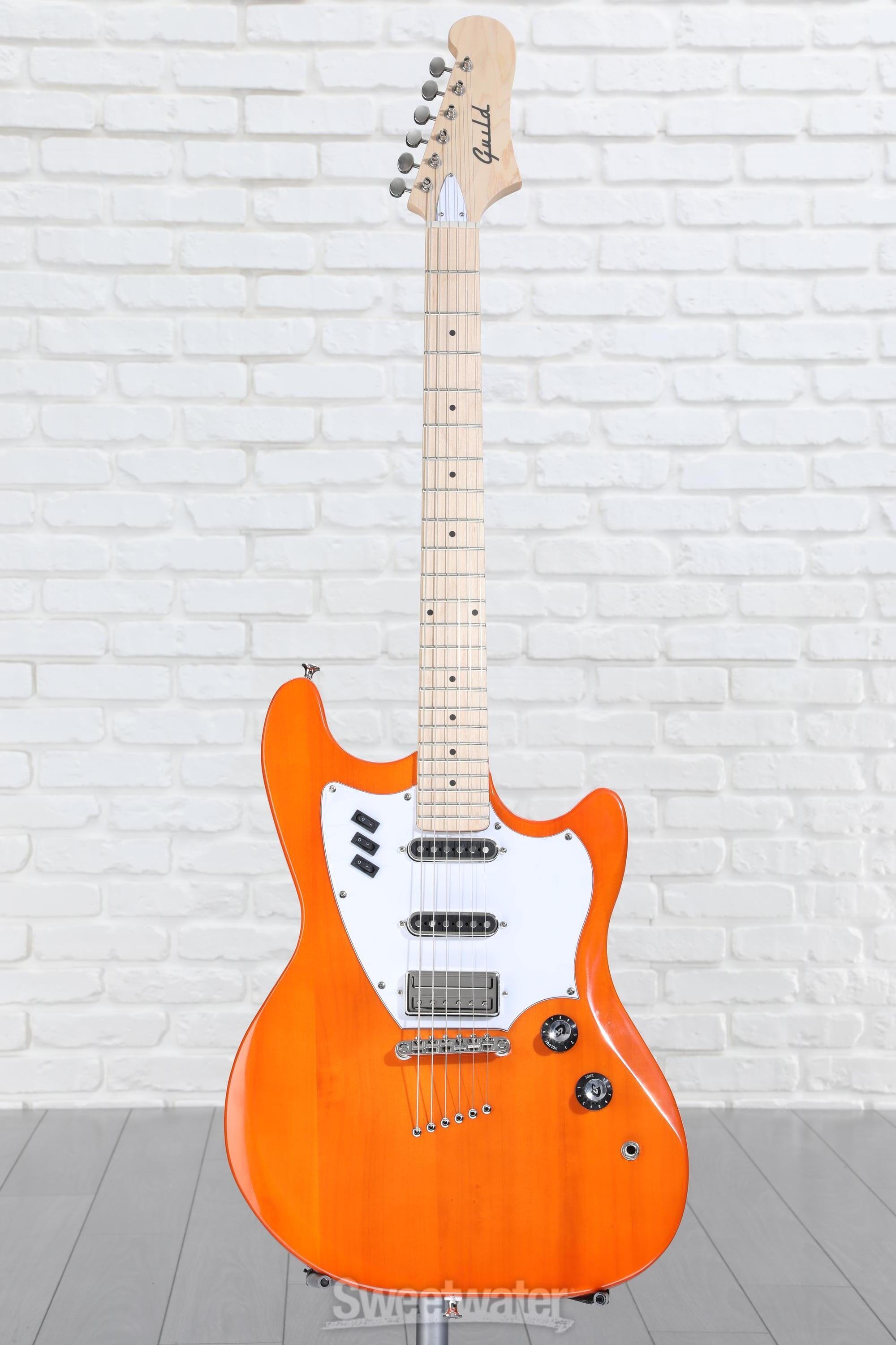 Guild Surfliner Solidbody Electric Guitar - Sunset Orange