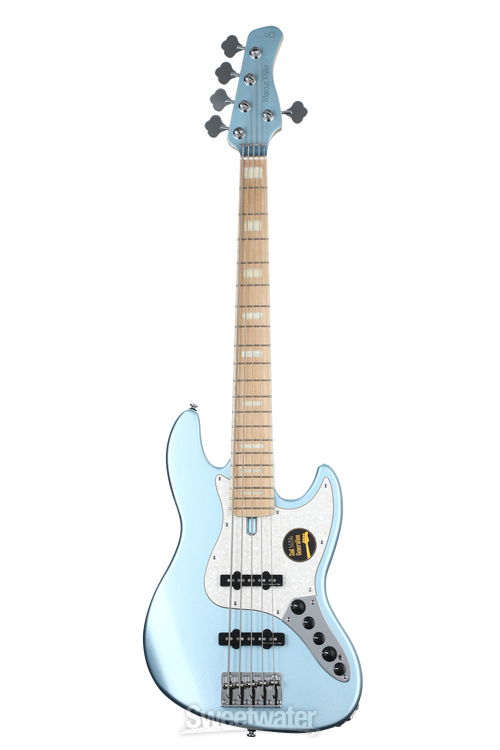 Sire Marcus Miller V7 Swamp Ash 5-string Bass Guitar - Lake Placid Blue