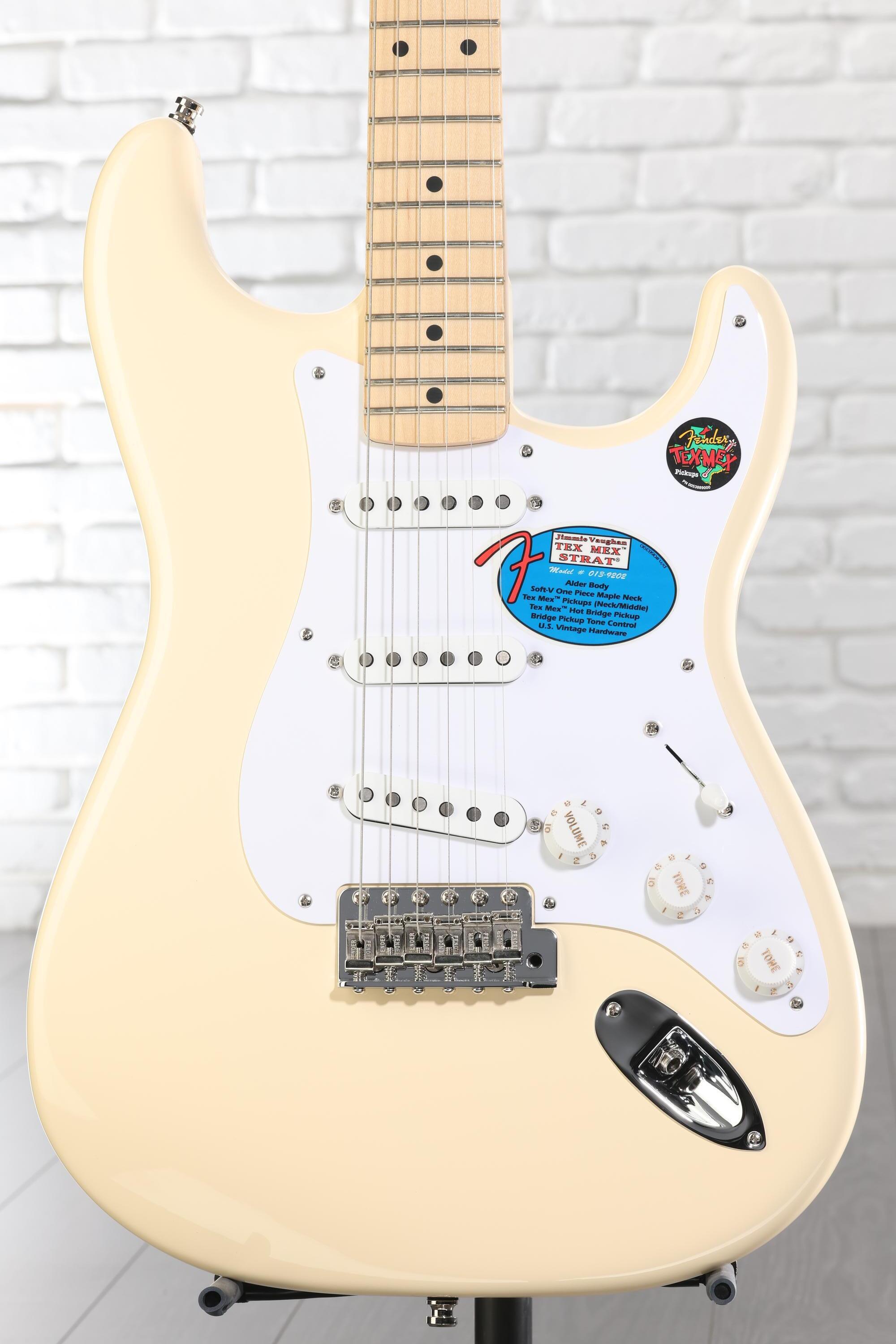 Fender Jimmie Vaughan Tex-Mex Stratocaster - Olympic White with