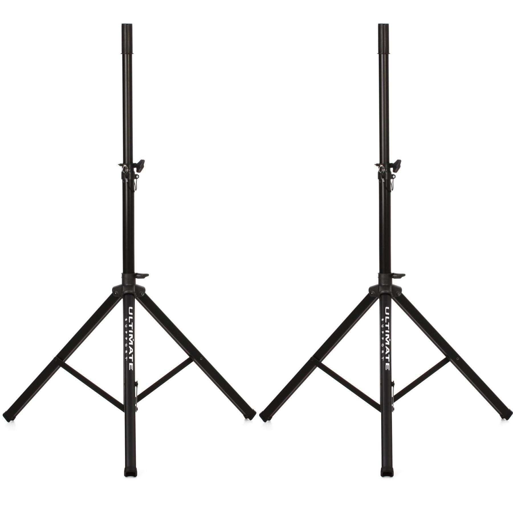 Photo of Ultimate Support TS-70B Aluminum Tripod Speaker Stand - Pair